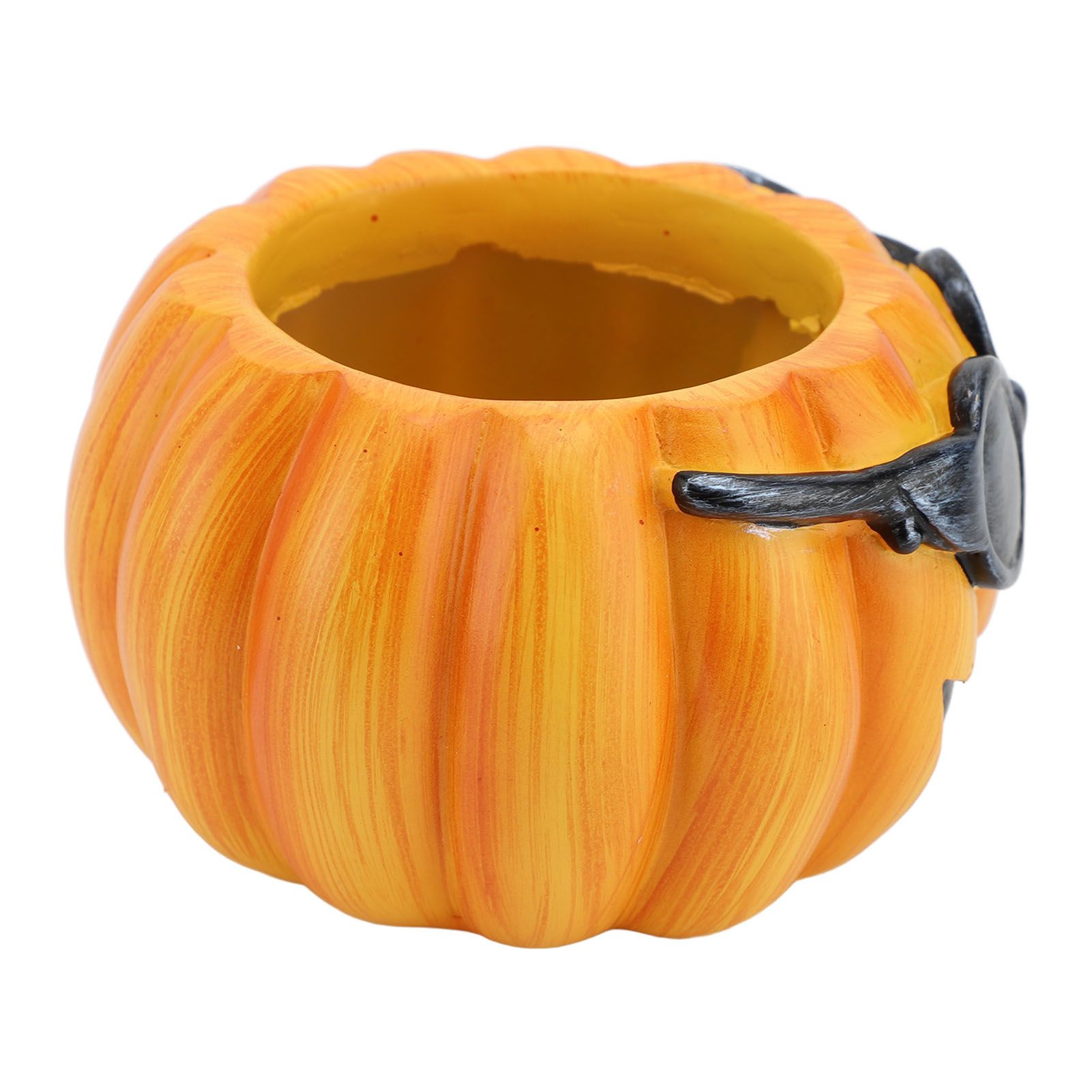 Resin Pumpkin Planter Pot Succulent Planter Cute Pumpkin Face Planter Orange view 9