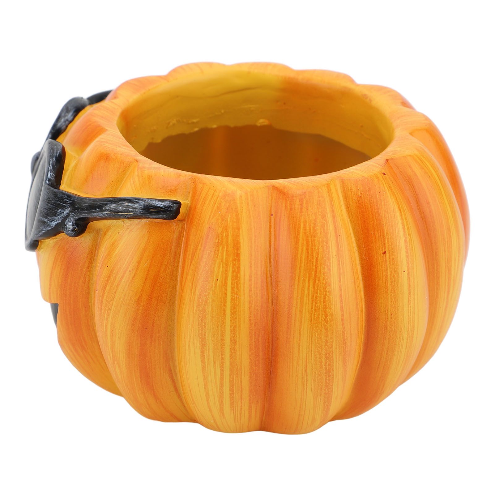 Resin Pumpkin Planter Pot Succulent Planter Cute Pumpkin Face Planter Orange view 10