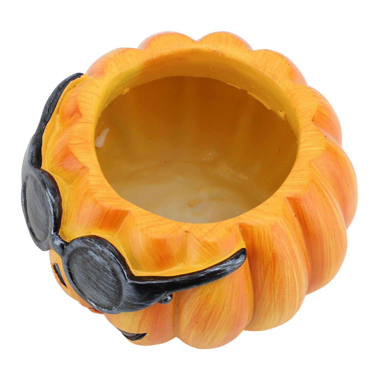 Resin Pumpkin Planter Pot Succulent Planter Cute Pumpkin Face Planter Orange view 11