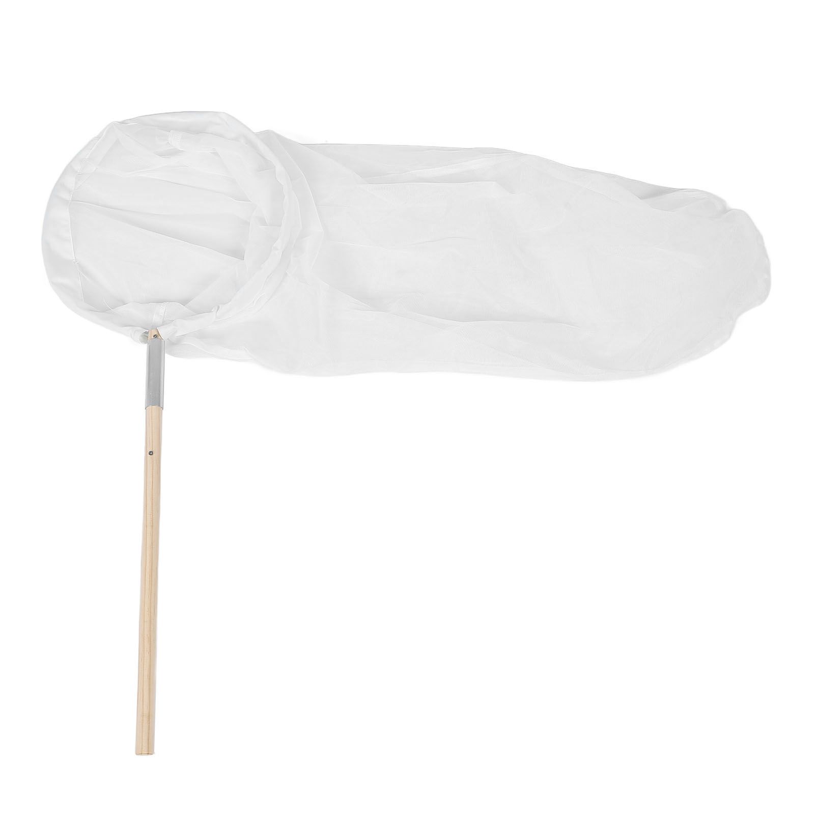 Kids Fly Catching Net with Wood Pole Handle Polyester Iron Scalewing Fly Net