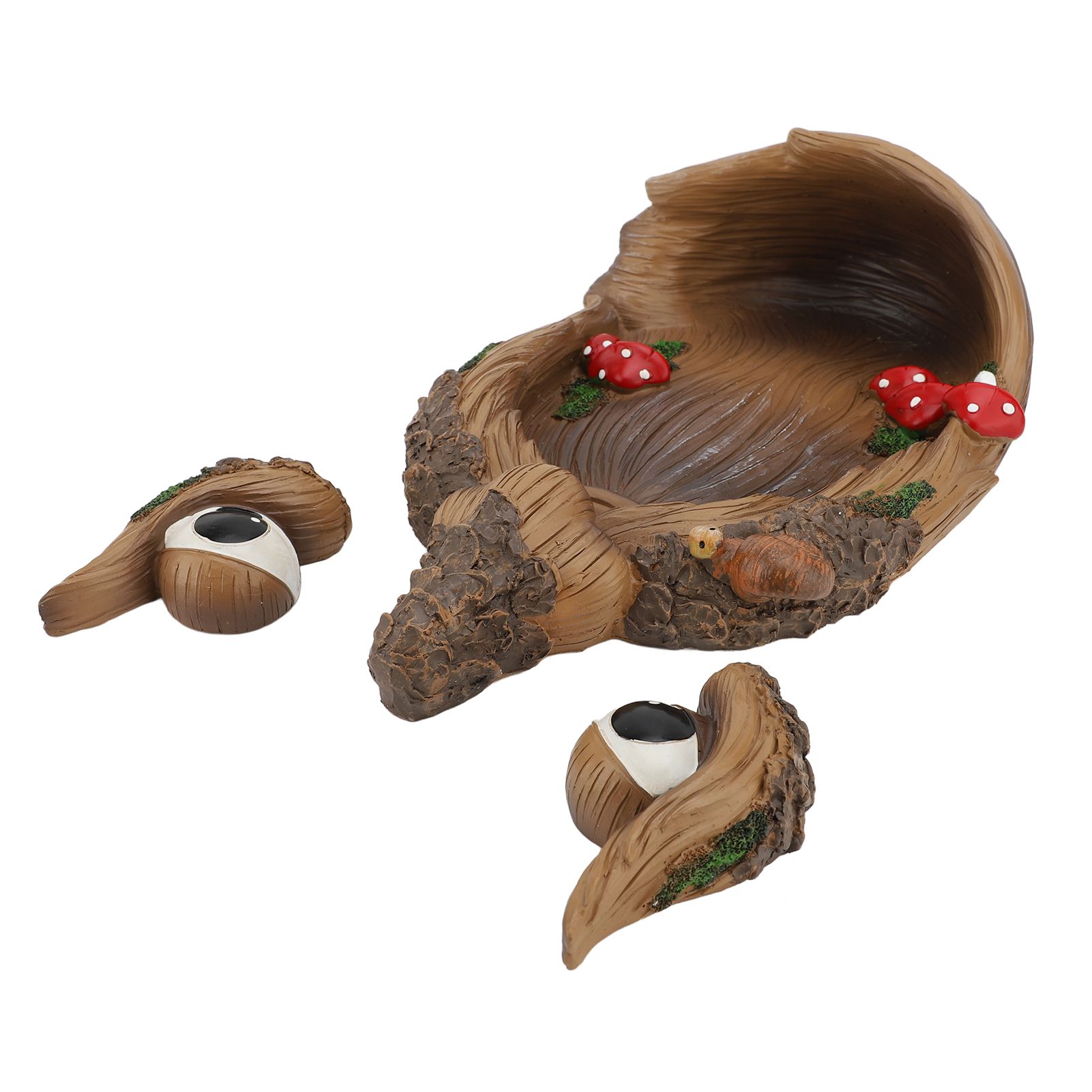 Tree Face Decor Bird Feeder Outdoor Fun Old Man Tree Hugger Sculpture Yard Art — image 1