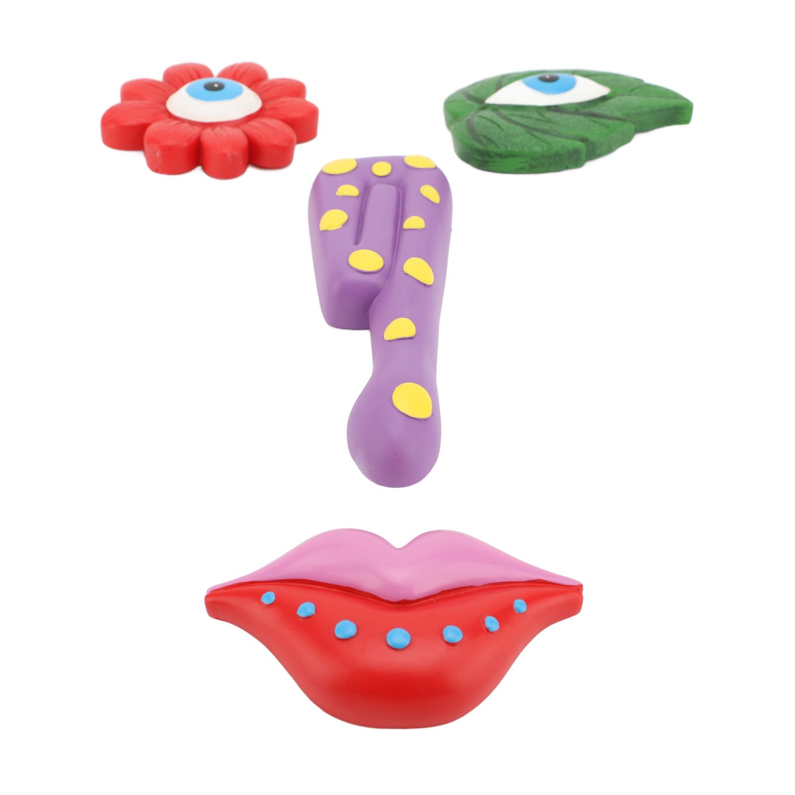 Tree Faces Decor Colorful Cute Resin Art Decoration Funny Outdoor Tree Faces view 8