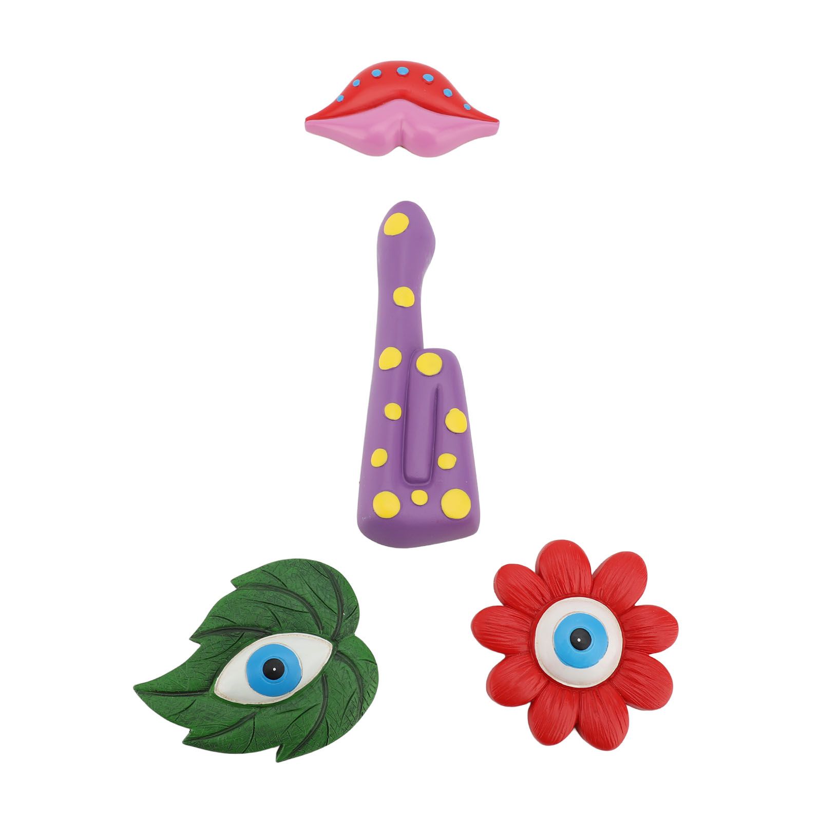 Tree Faces Decor Colorful Cute Resin Art Decoration Funny Outdoor Tree Faces view 12