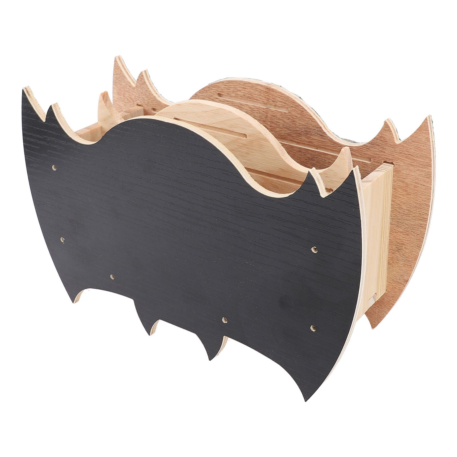 Bat House Handcrafted Wooden Weather Proof Easy to Install Bat Shaped Bat Box view 8