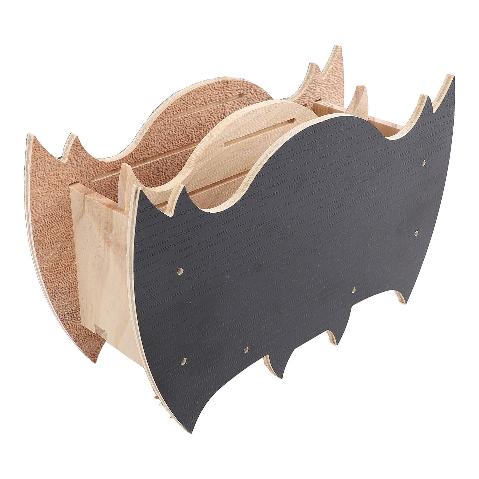 Bat House Handcrafted Wooden Weather Proof Easy to Install Bat Shaped Bat Box view 9