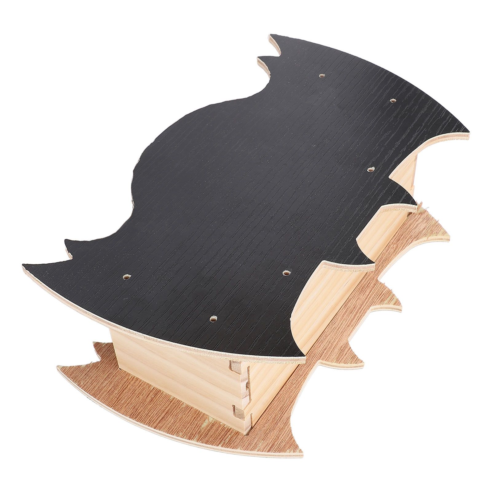 Bat House Handcrafted Wooden Weather Proof Easy to Install Bat Shaped Bat Box view 12