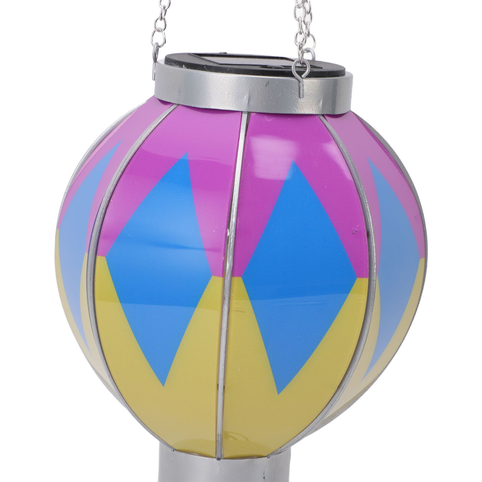 Hot Air Balloon Solar Lantern Iron Portable Hanging Outdoor Decorative Lantern view 5