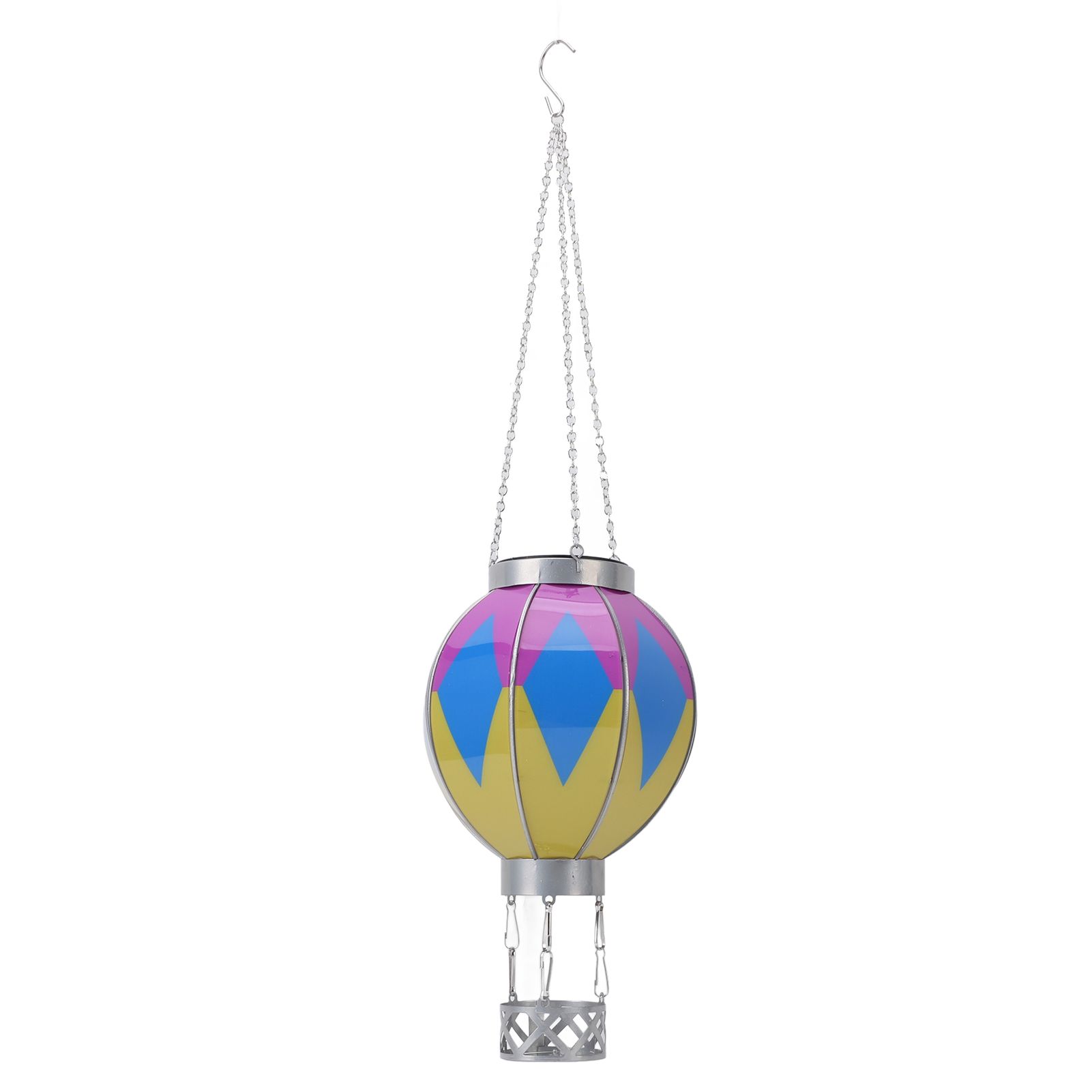 Hot Air Balloon Solar Lantern Iron Portable Hanging Outdoor Decorative Lantern view 8