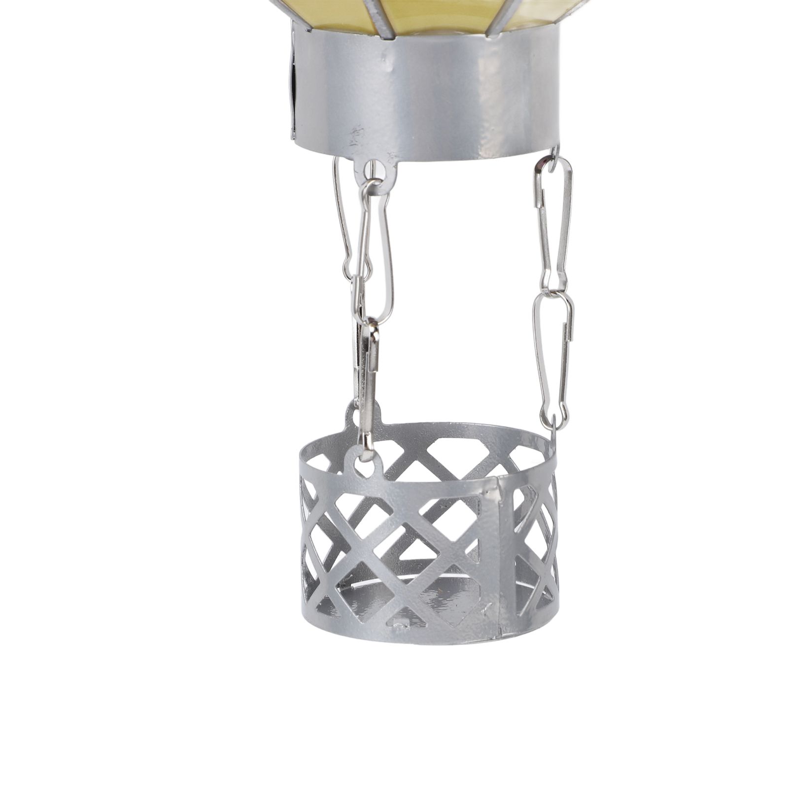 Hot Air Balloon Solar Lantern Iron Portable Hanging Outdoor Decorative Lantern view 2