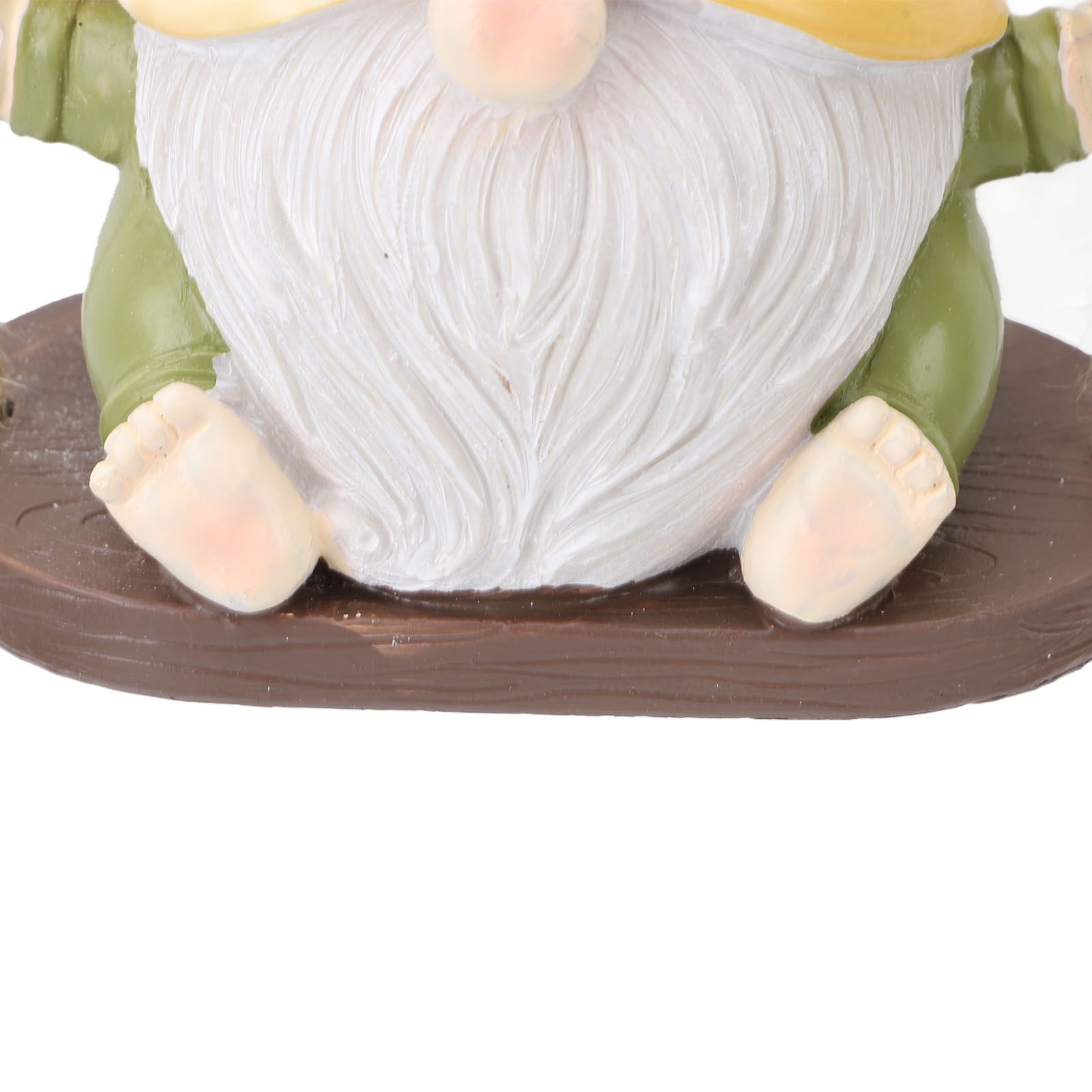 Swing Plant Pot Resin Cute Faceless Gnome Figurine Decorative Hanging Planter view 7