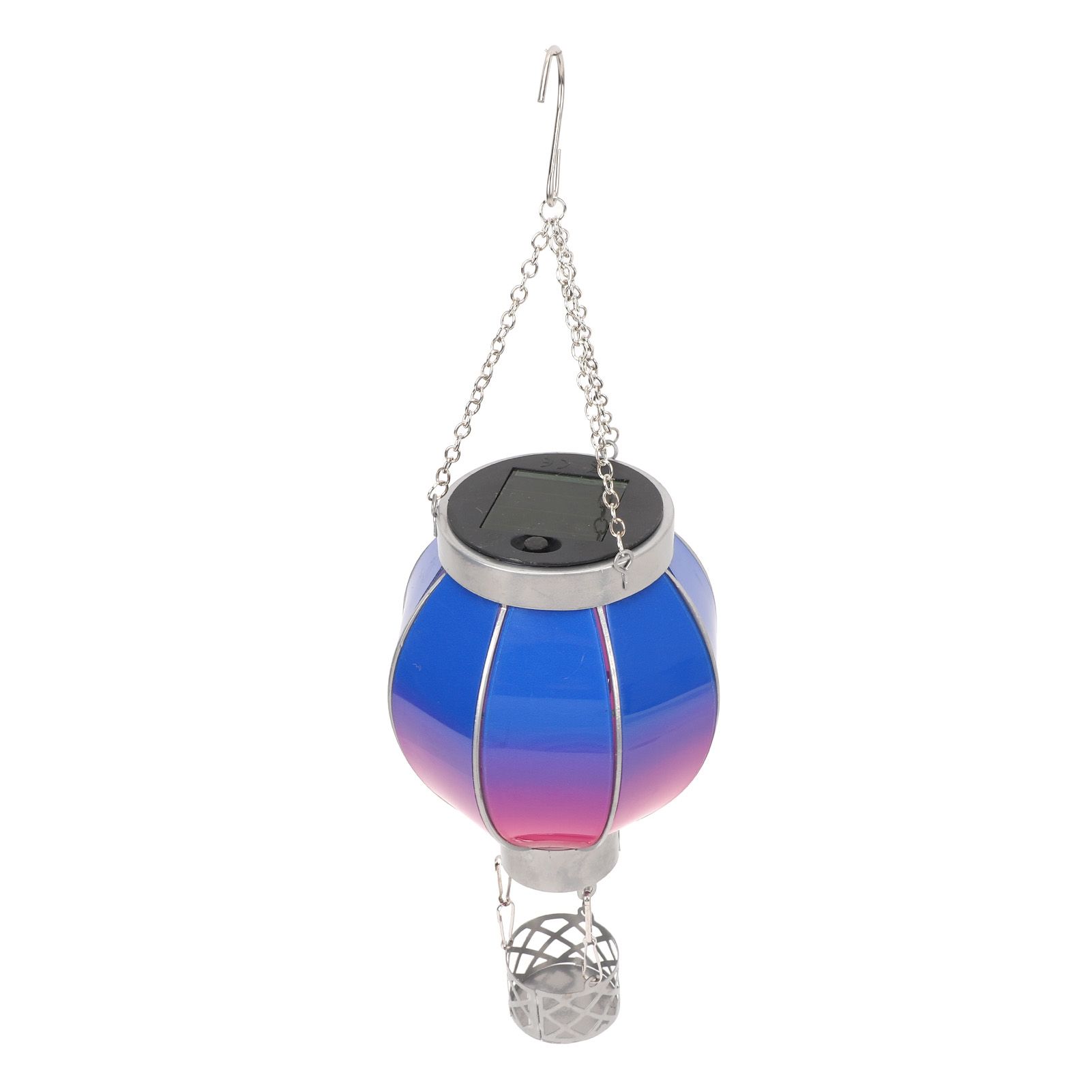 Hot Air Balloon Solar Lantern Auto Detection Versatile Stylish Look Iron