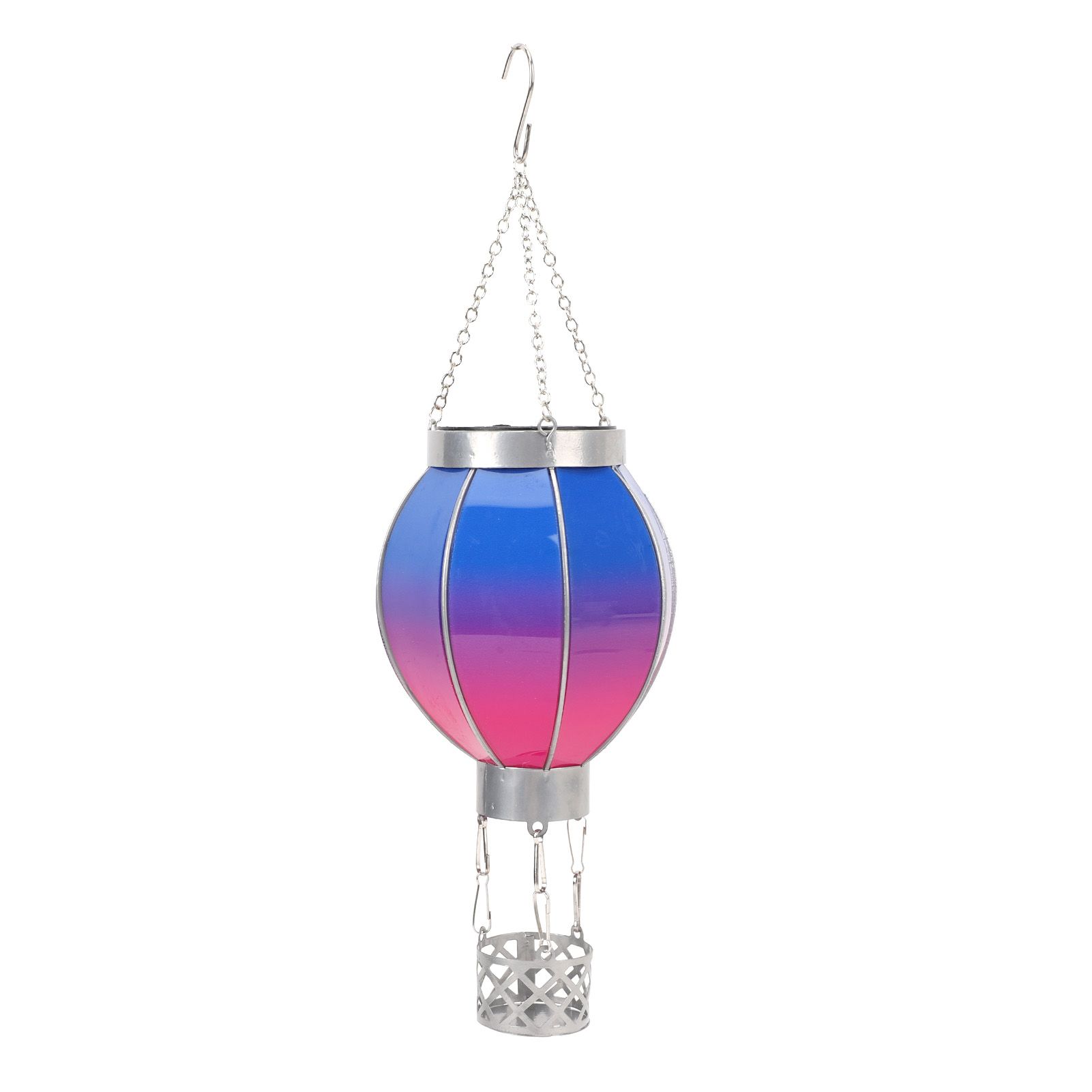Hot Air Balloon Solar Lantern Auto Detection Versatile Stylish Look Iron view 6