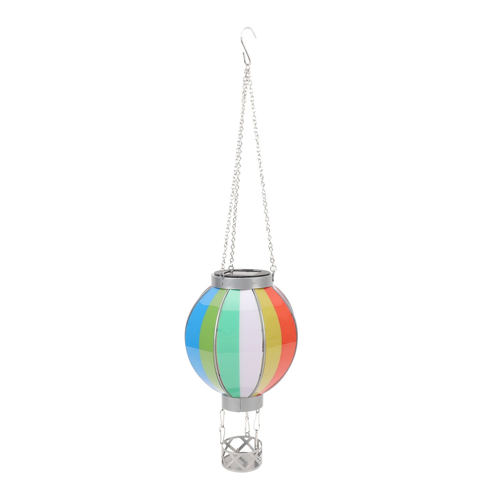 Hot Air Balloon Solar Lantern with Candle Holder Decorative Solar Hot Air
