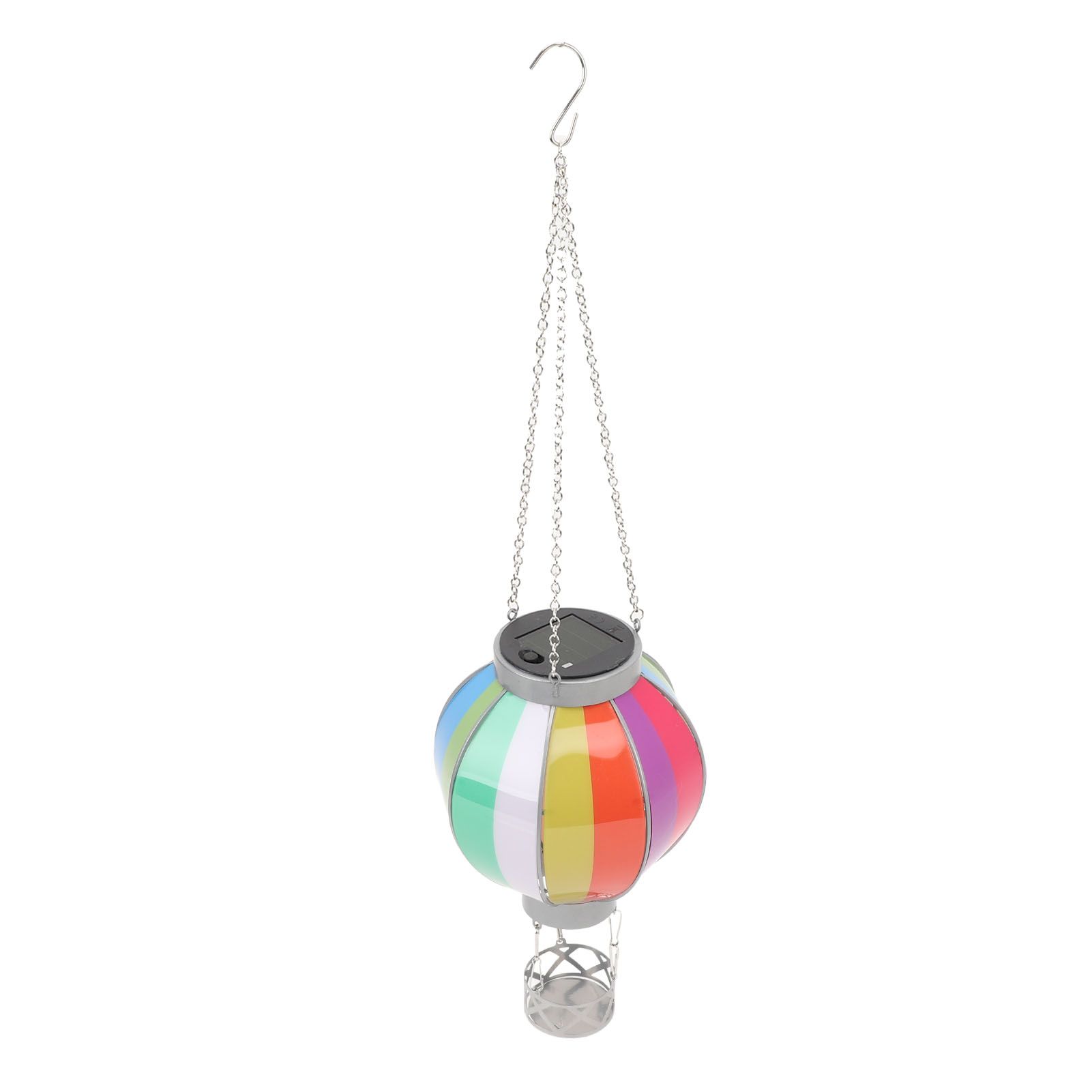 Hot Air Balloon Solar Lantern with Candle Holder Decorative Solar Hot Air view 9