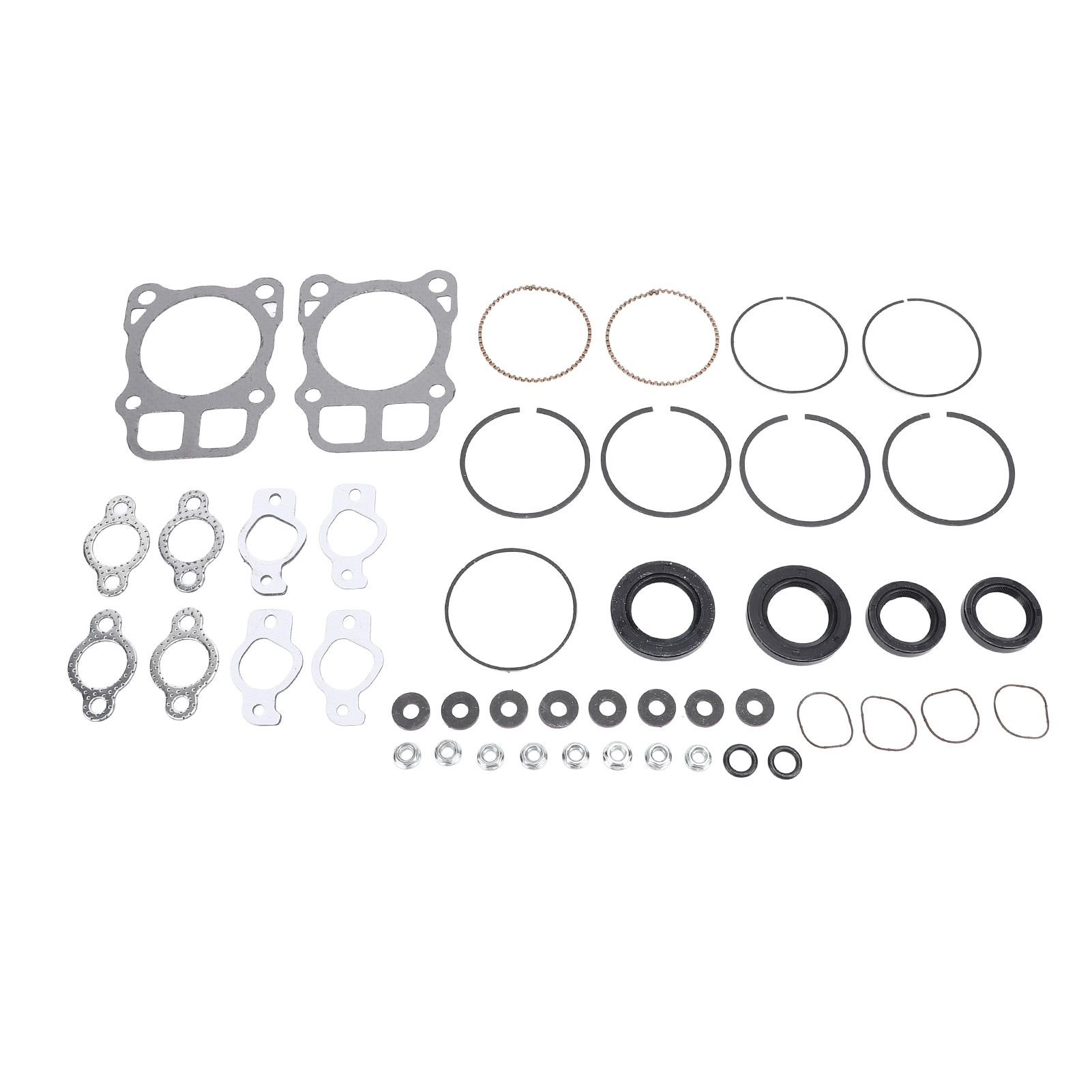 Engines Overhaul Kit Aluminum Alloy Pistons Rings Gasket Set Compatible for view 3