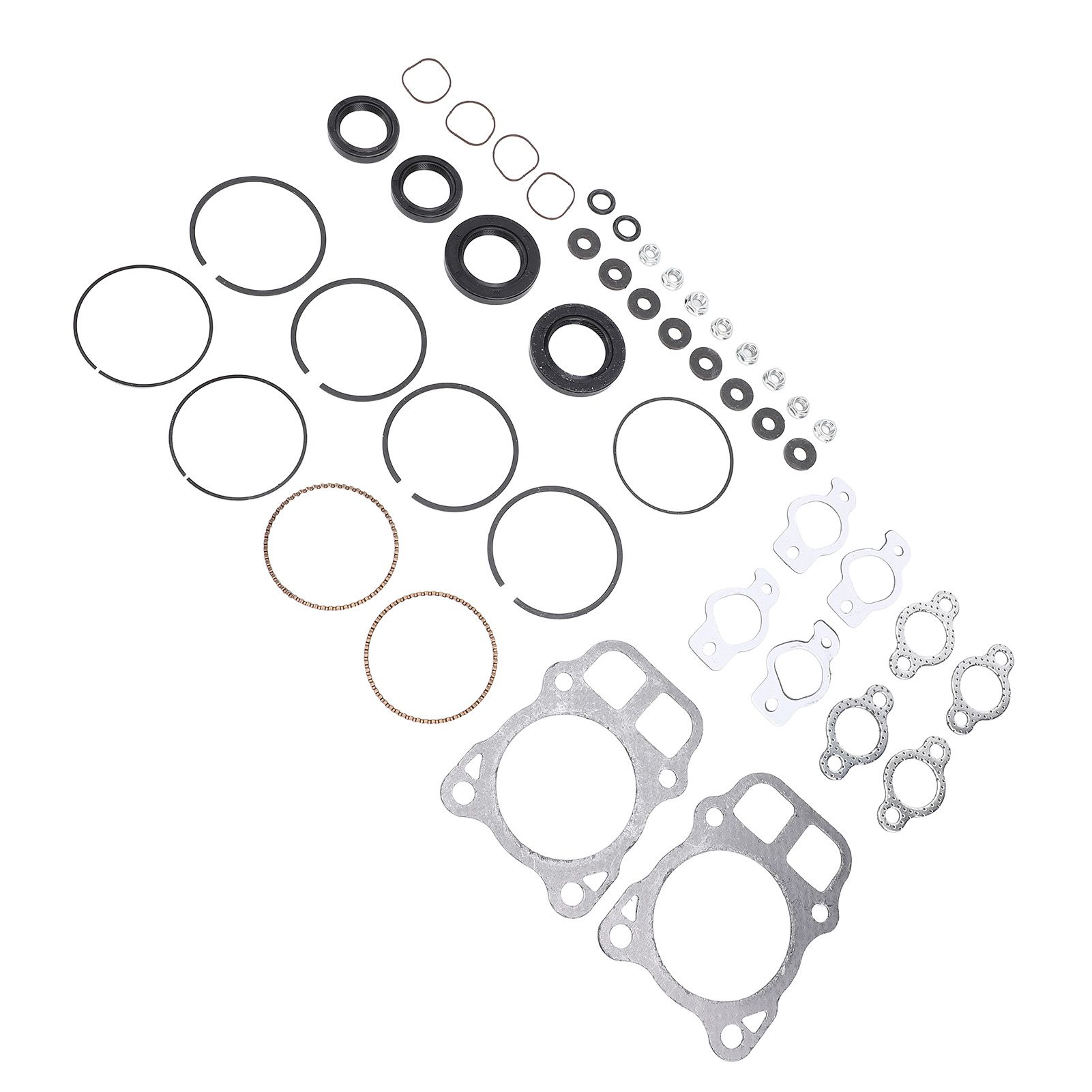 Engines Overhaul Kit Aluminum Alloy Pistons Rings Gasket Set Compatible for view 4