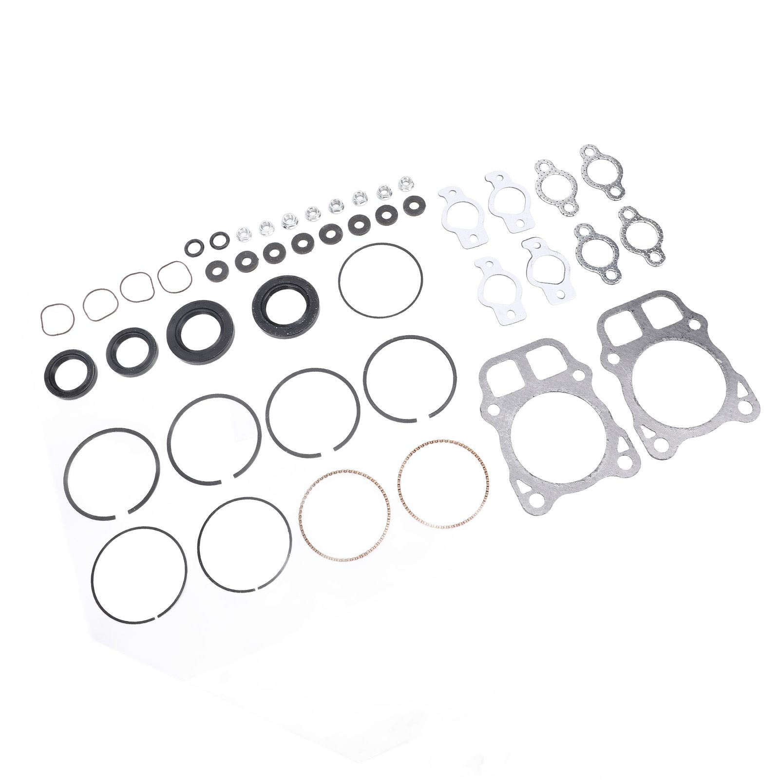 Engines Overhaul Kit Aluminum Alloy Pistons Rings Gasket Set Compatible for view 6