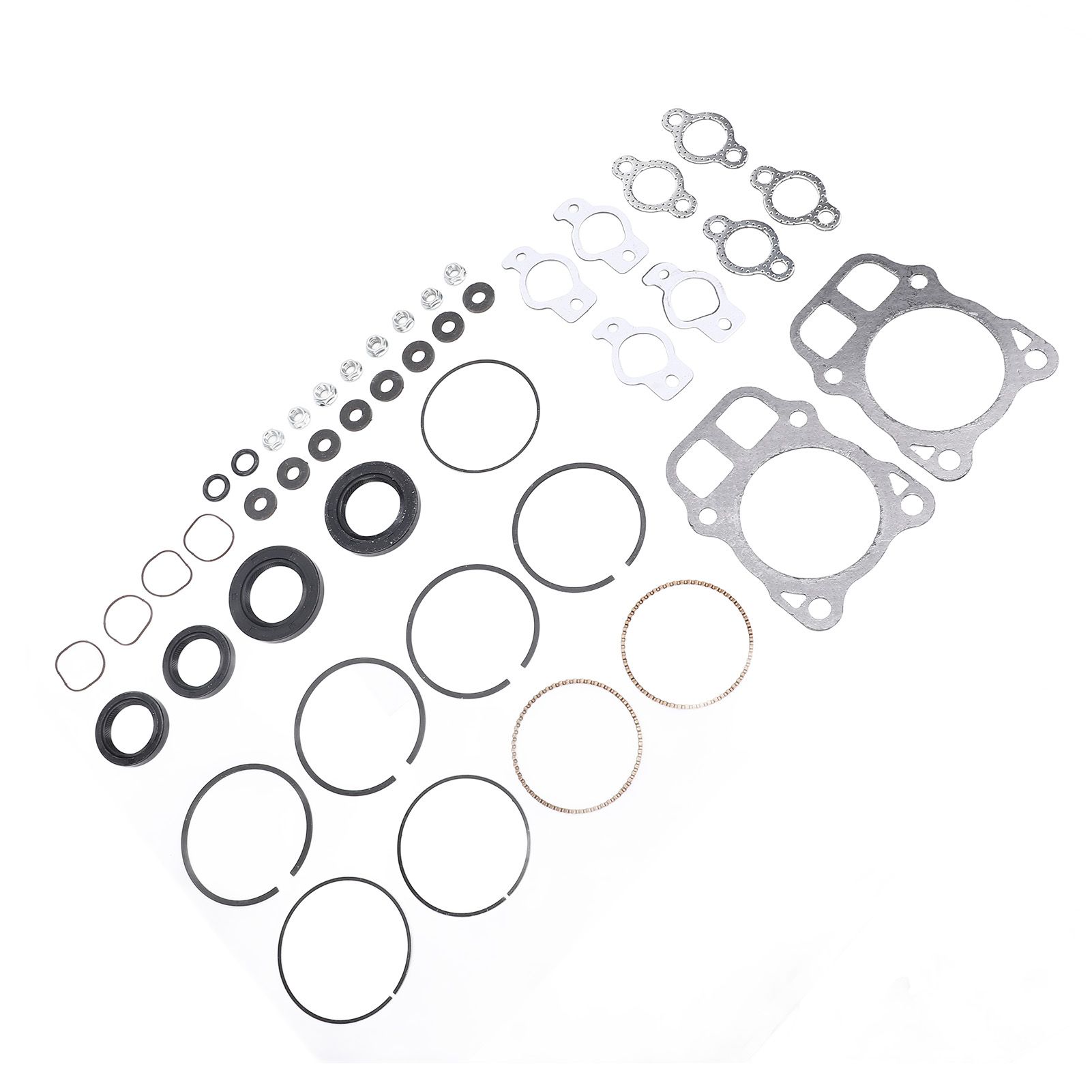 Engines Overhaul Kit Aluminum Alloy Pistons Rings Gasket Set Compatible for view 8