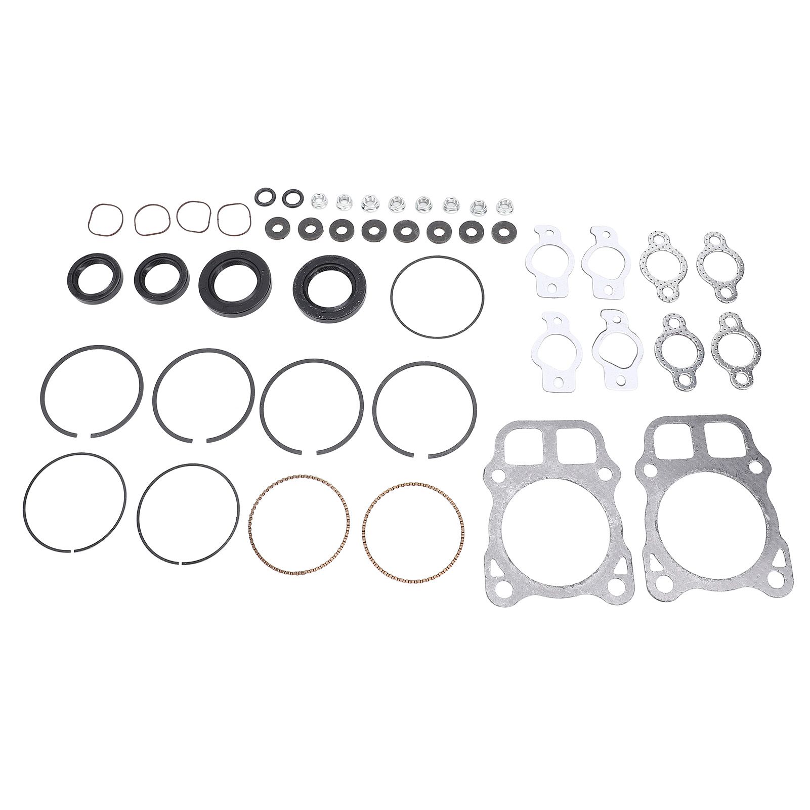 Engines Overhaul Kit Aluminum Alloy Pistons Rings Gasket Set Compatible for view 9