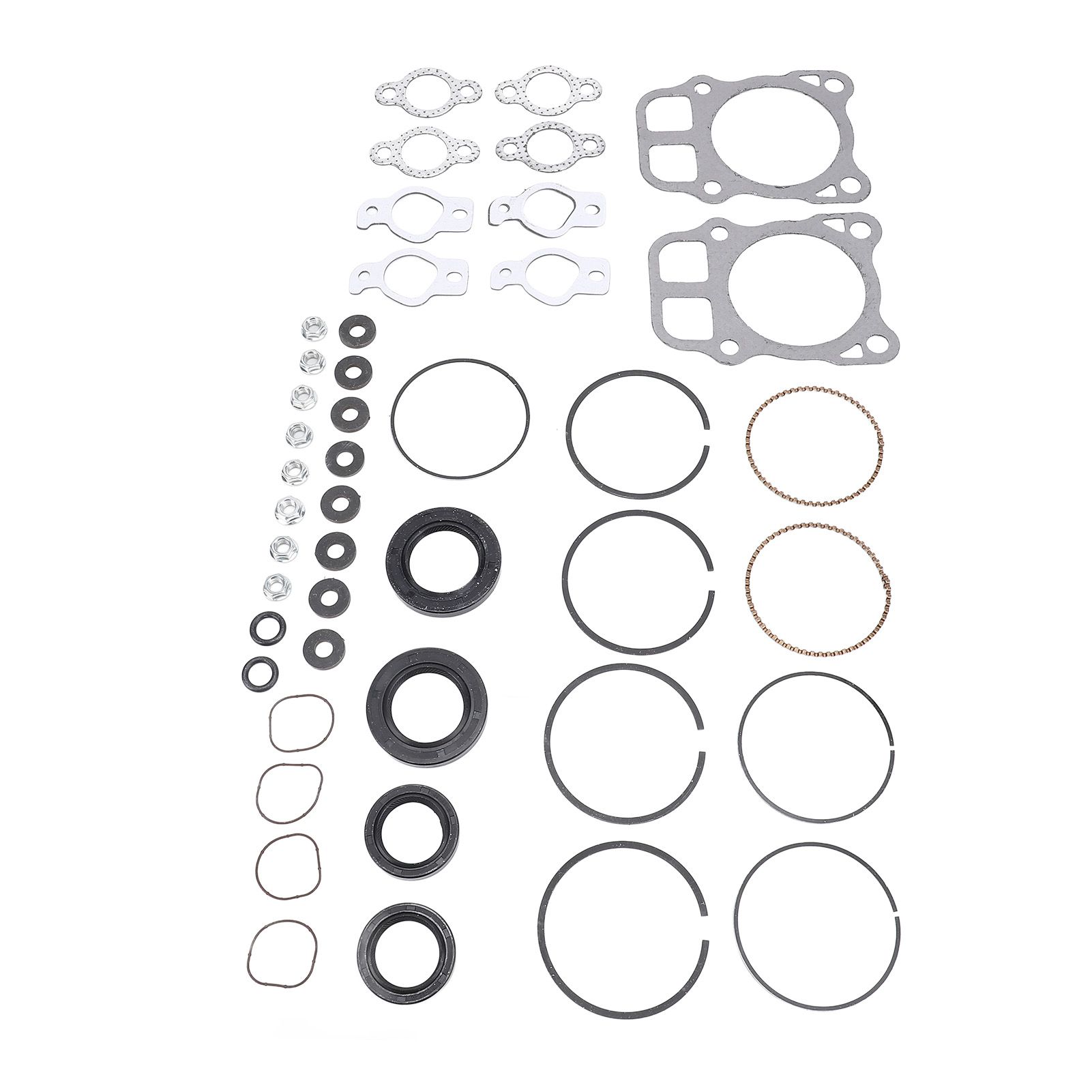 Engines Overhaul Kit Aluminum Alloy Pistons Rings Gasket Set Compatible for view 10