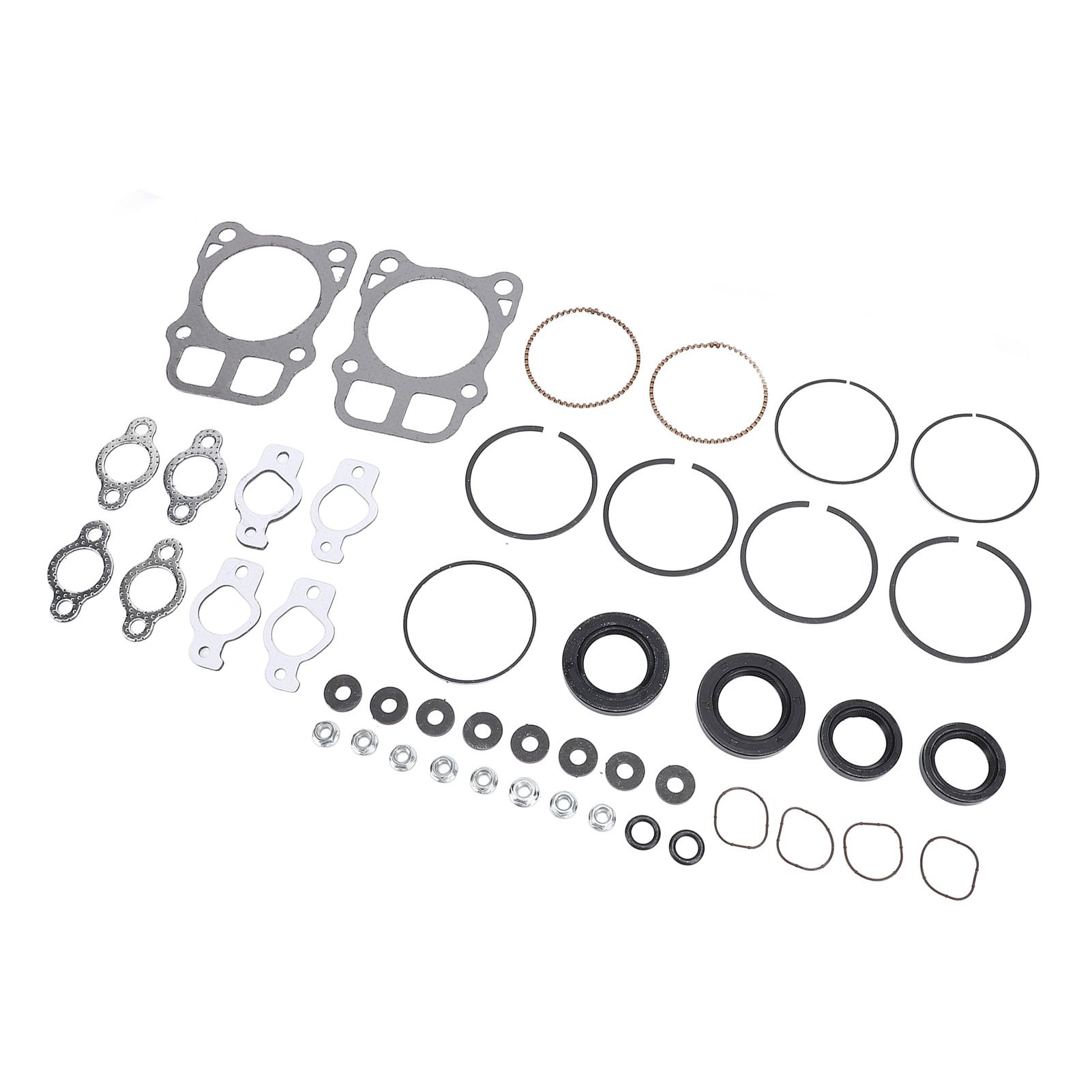 Engines Overhaul Kit Aluminum Alloy Pistons Rings Gasket Set Compatible for view 11