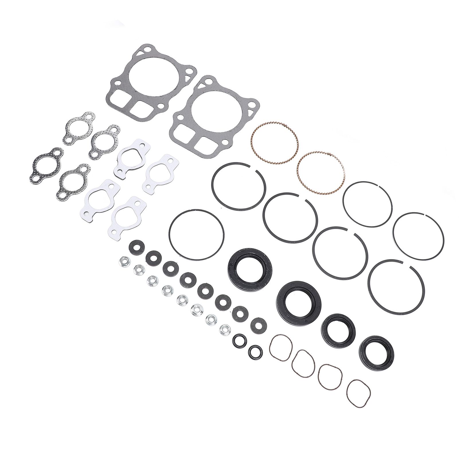 Engines Overhaul Kit Aluminum Alloy Pistons Rings Gasket Set Compatible for view 12