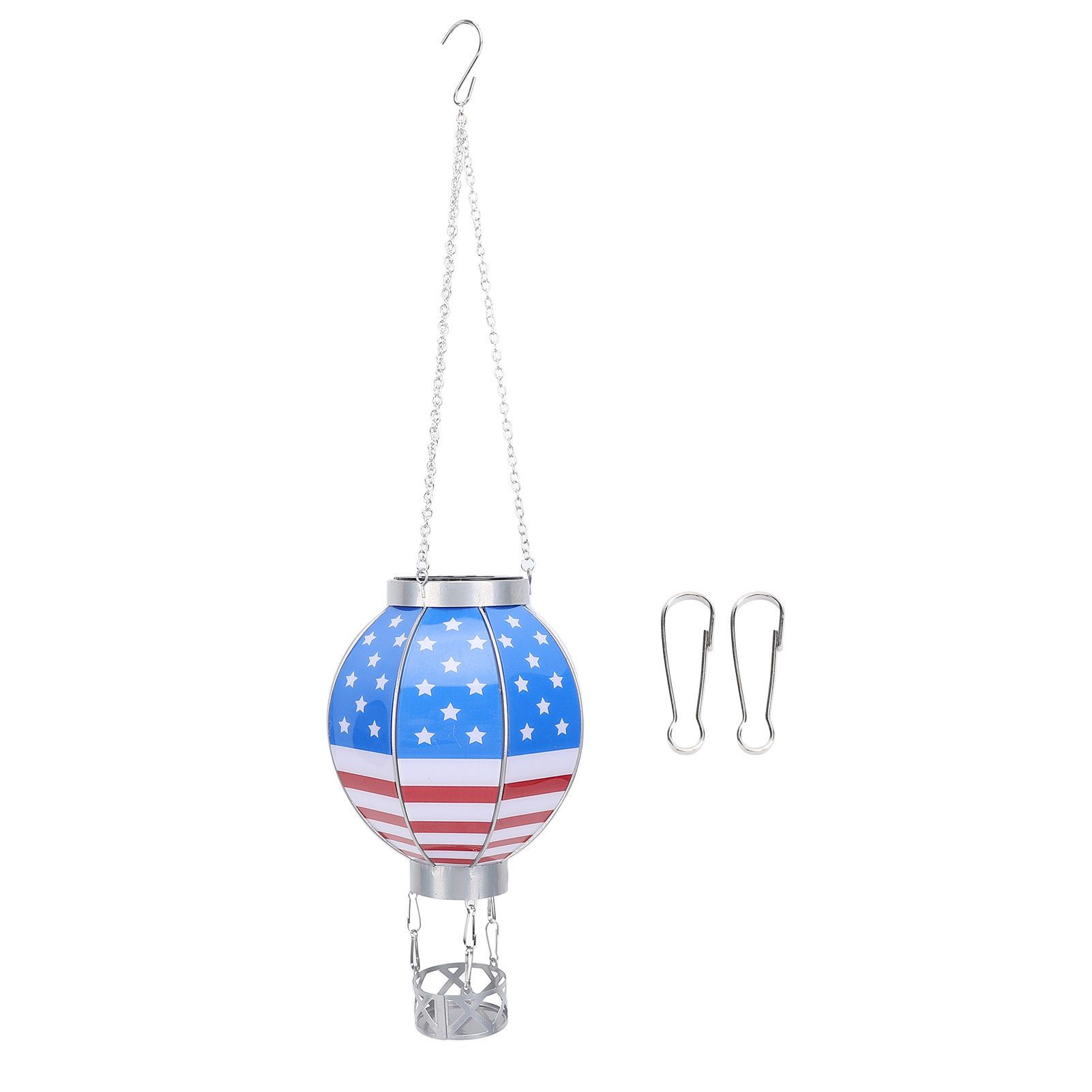 Hot Air Balloon Solar Lantern Decorative Solar Hanging Light with Candle view 3