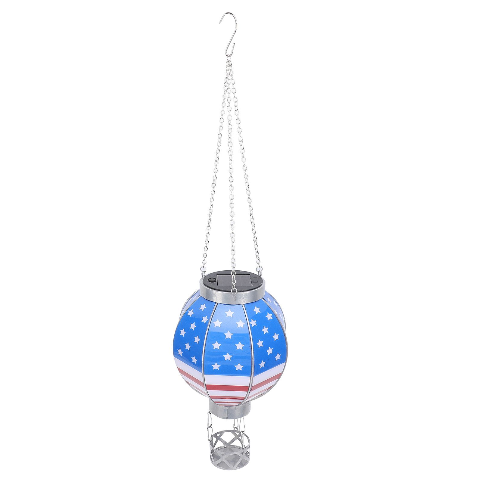 Hot Air Balloon Solar Lantern Decorative Solar Hanging Light with Candle view 4