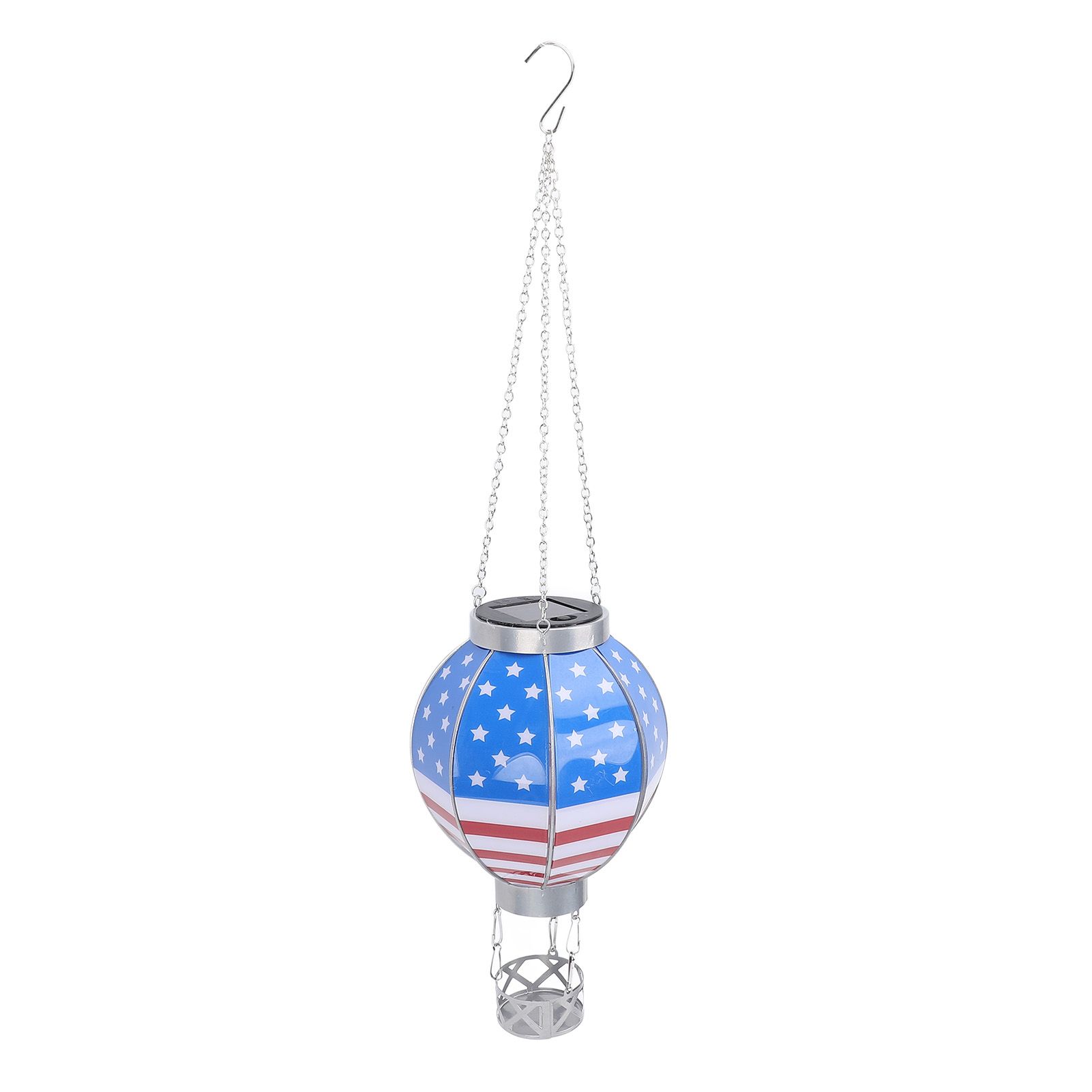 Hot Air Balloon Solar Lantern Decorative Solar Hanging Light with Candle view 6