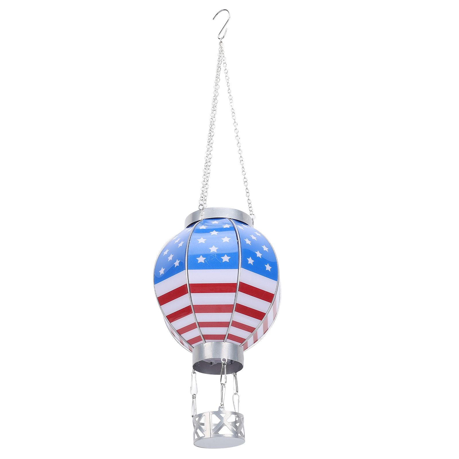 Hot Air Balloon Solar Lantern Decorative Solar Hanging Light with Candle view 9