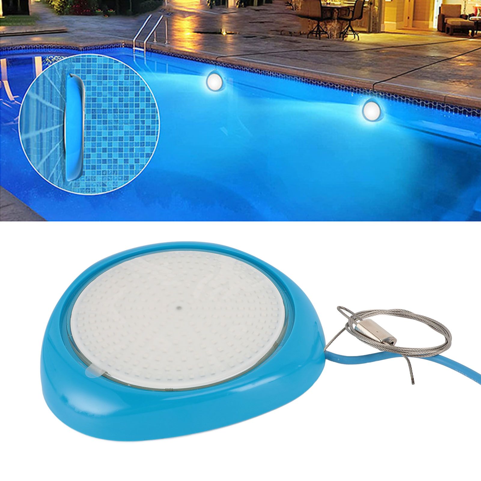 LED Pool Light Water Resistant Phone APP Control Color Changing Underwater view 12