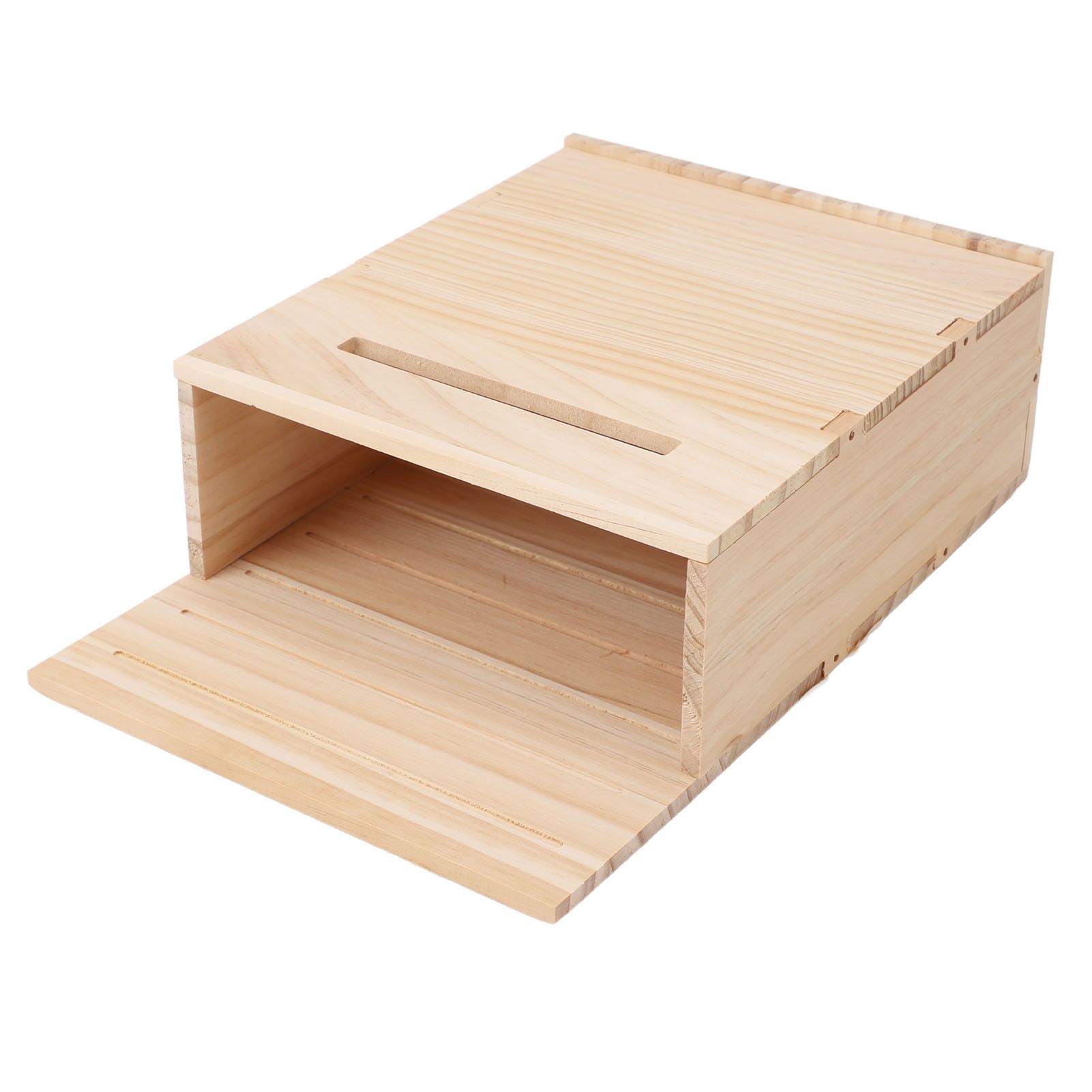 Bat House Weather Resistant Handcrafted Single Chamber Wooden Bat Box for view 9