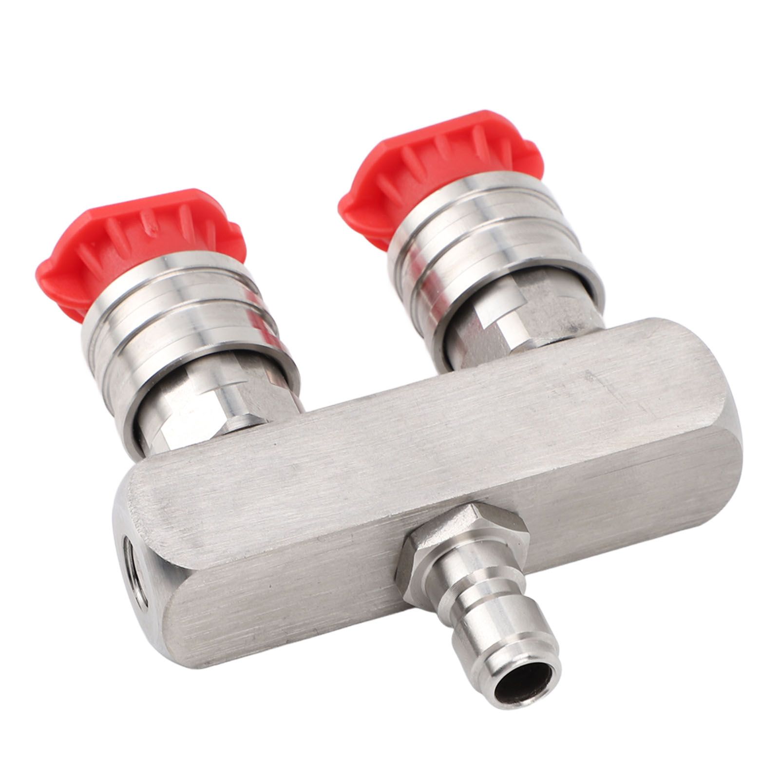 Dual Pressure Washer Nozzle Stainless Steel with 1/4 Quick Connect 2 Color