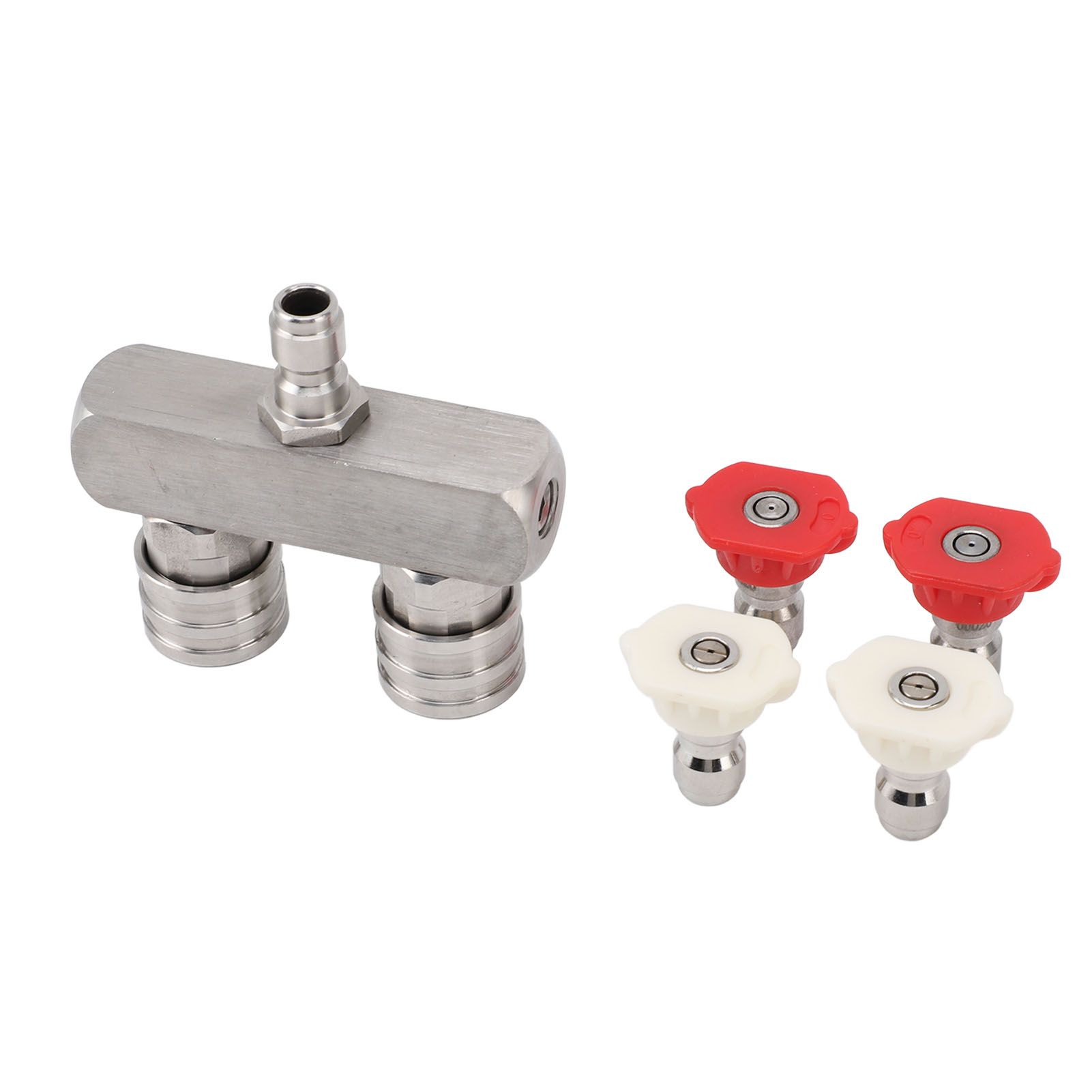 Dual Pressure Washer Nozzle Stainless Steel with 1/4 Quick Connect 2 Color view 3