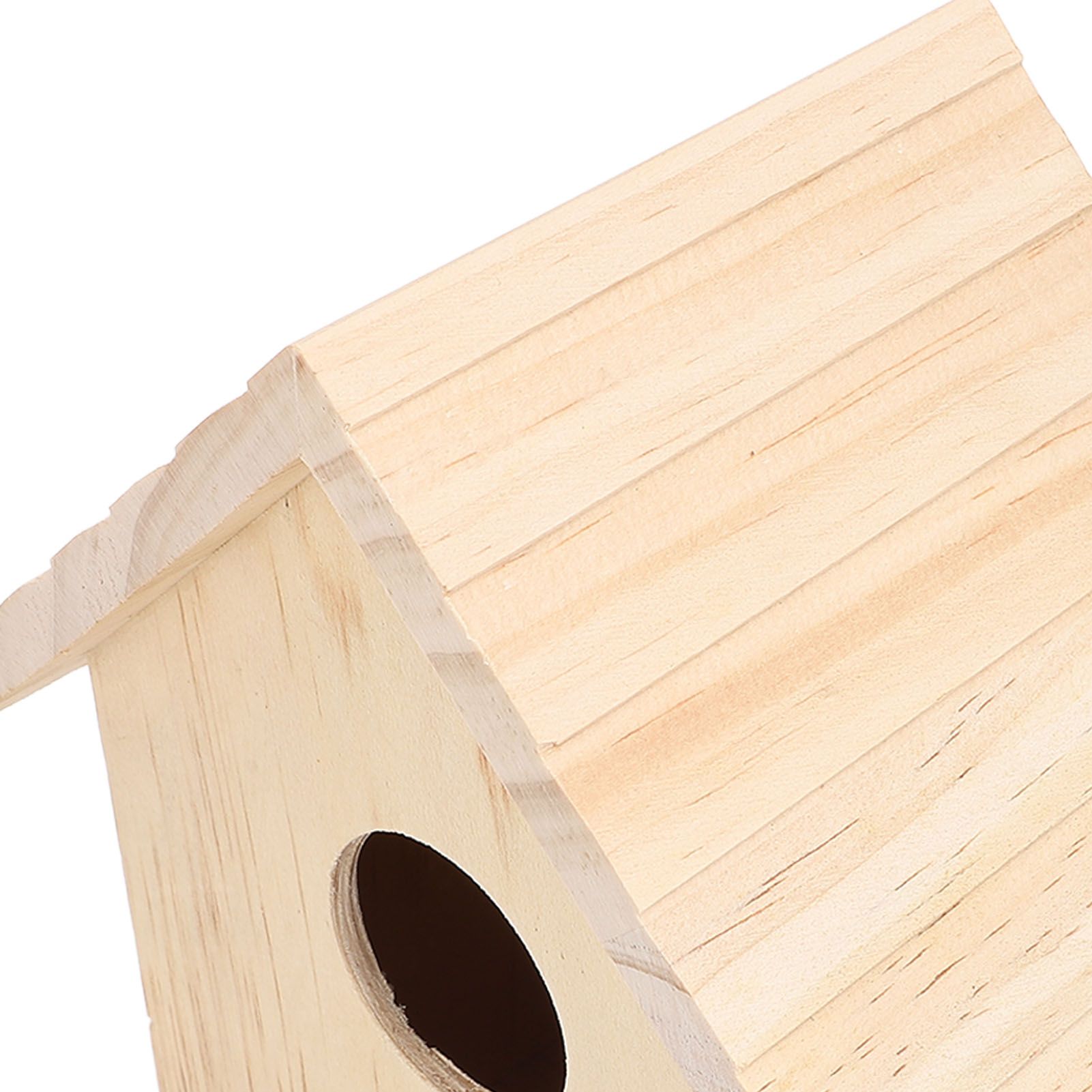 Bird House Paintable Unfinished Wood Bird Breeding Nesting Box for Pet Birds view 2