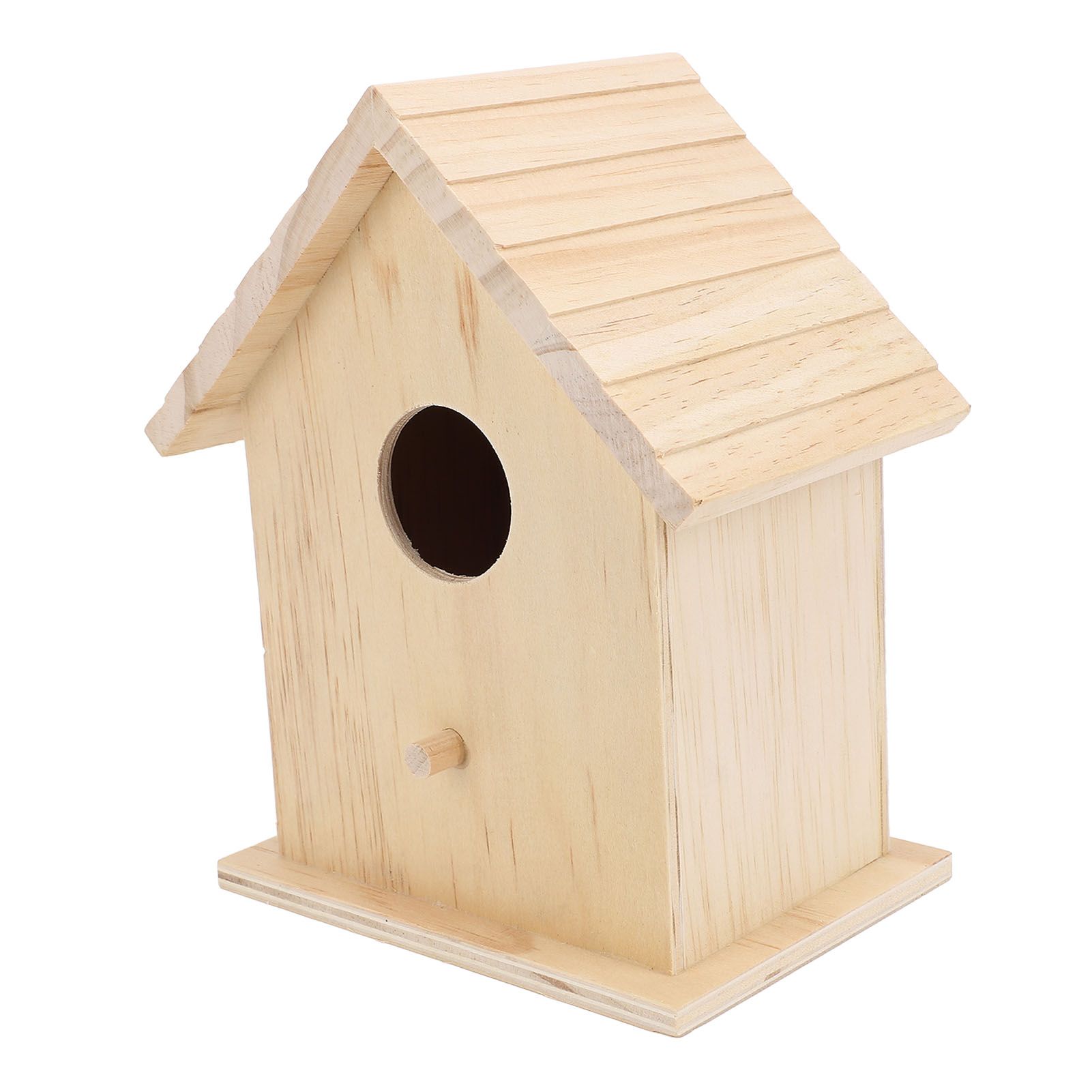 Bird House Paintable Unfinished Wood Bird Breeding Nesting Box for Pet Birds view 6
