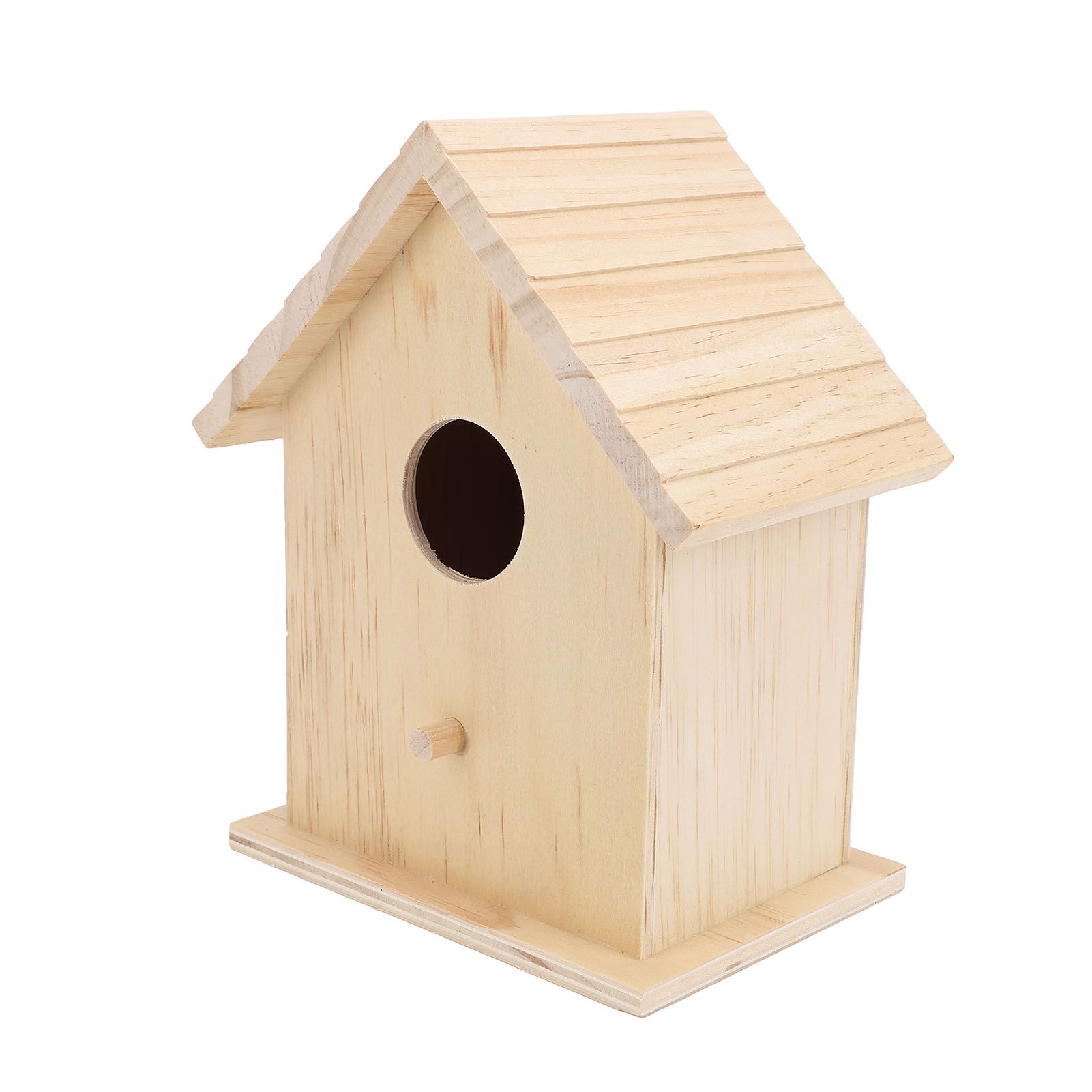 Bird House Paintable Unfinished Wood Bird Breeding Nesting Box for Pet Birds view 8