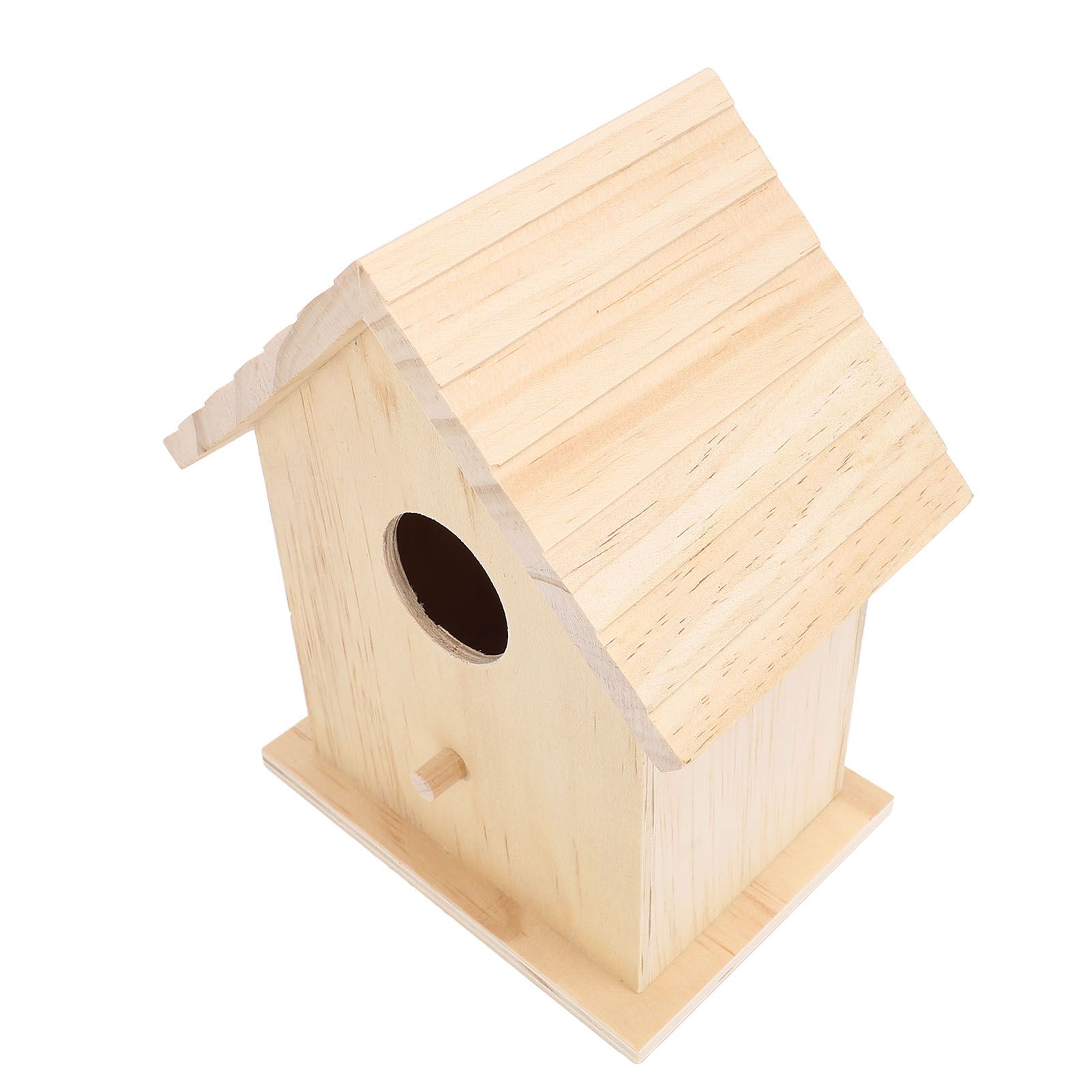 Bird House Paintable Unfinished Wood Bird Breeding Nesting Box for Pet Birds view 9