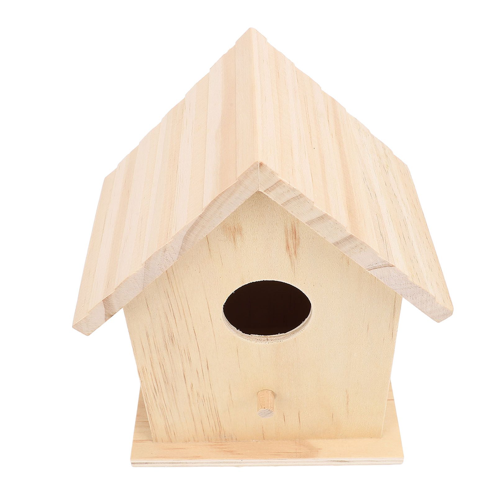 Bird House Paintable Unfinished Wood Bird Breeding Nesting Box for Pet Birds view 10