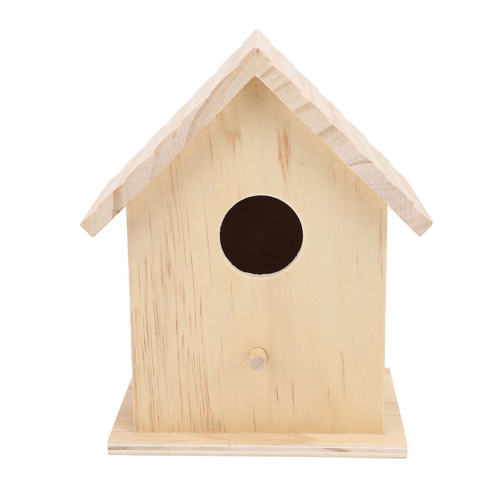 Bird House Paintable Unfinished Wood Bird Breeding Nesting Box for Pet Birds view 11