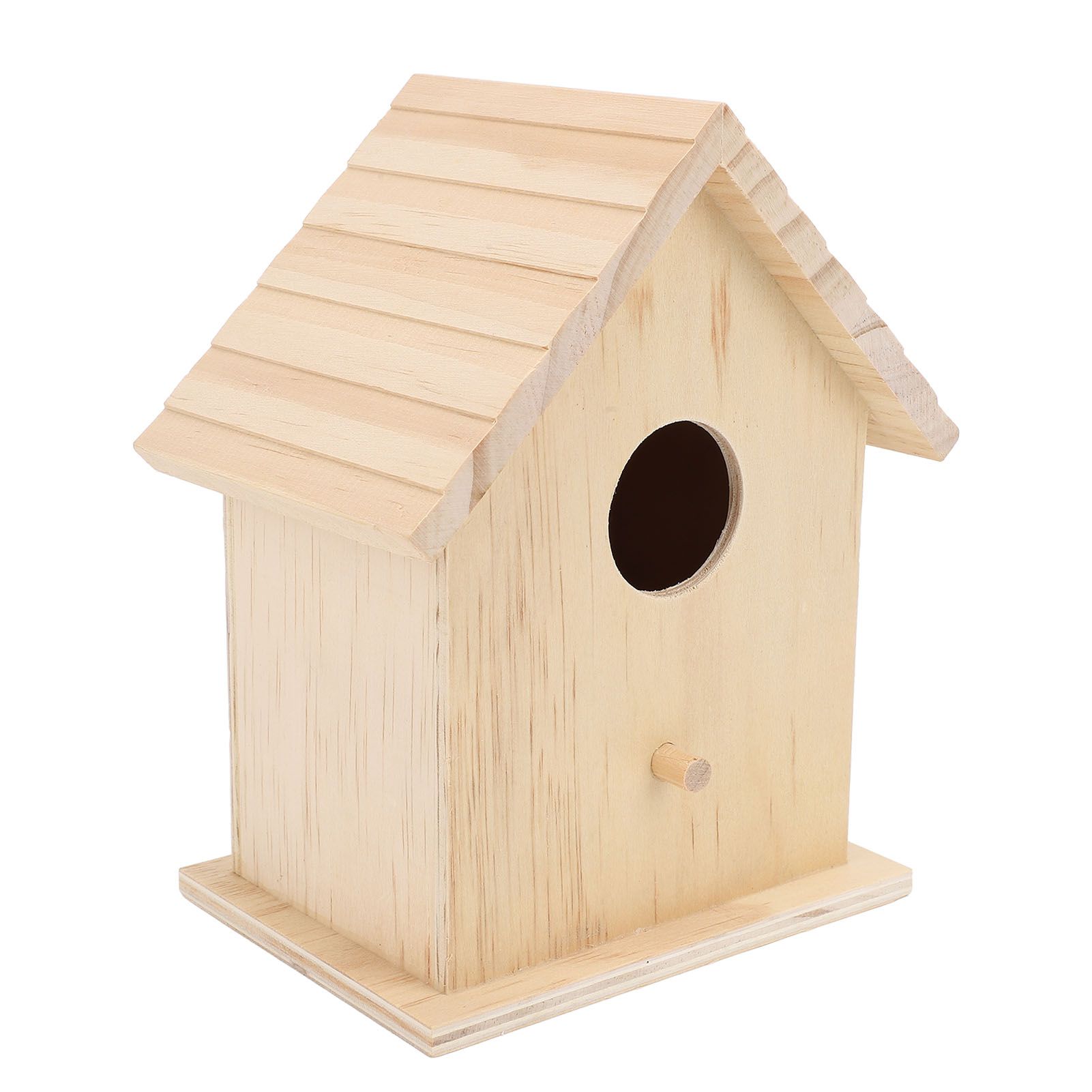 Bird House Paintable Unfinished Wood Bird Breeding Nesting Box for Pet Birds view 12
