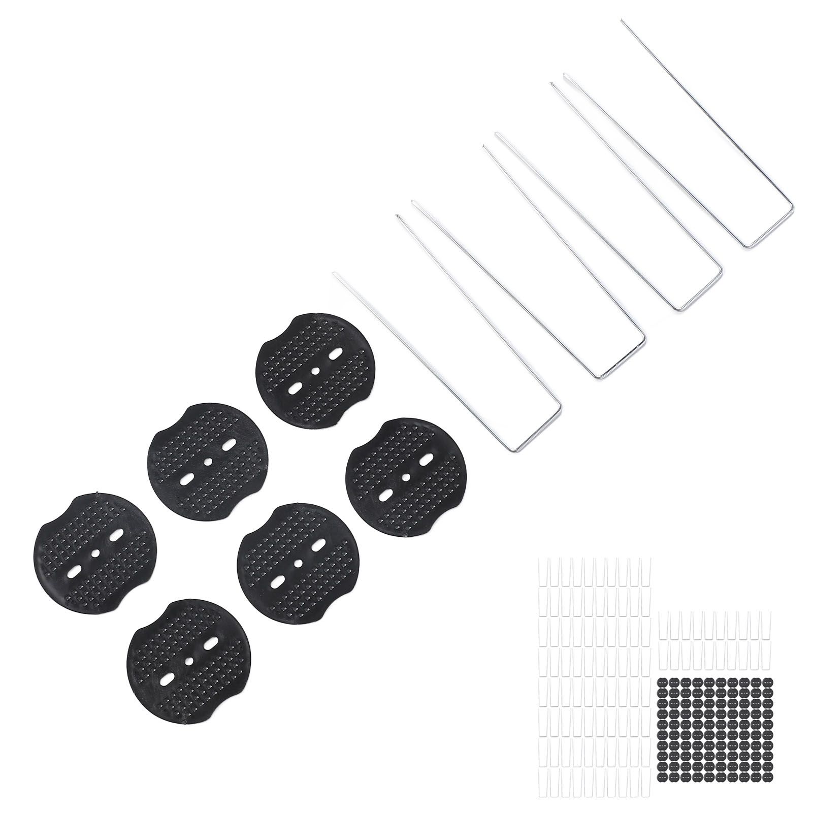 100pcs Stake Staple U Shaped Hot Dip Galvanized Steel Ground Pin Landscape view 6