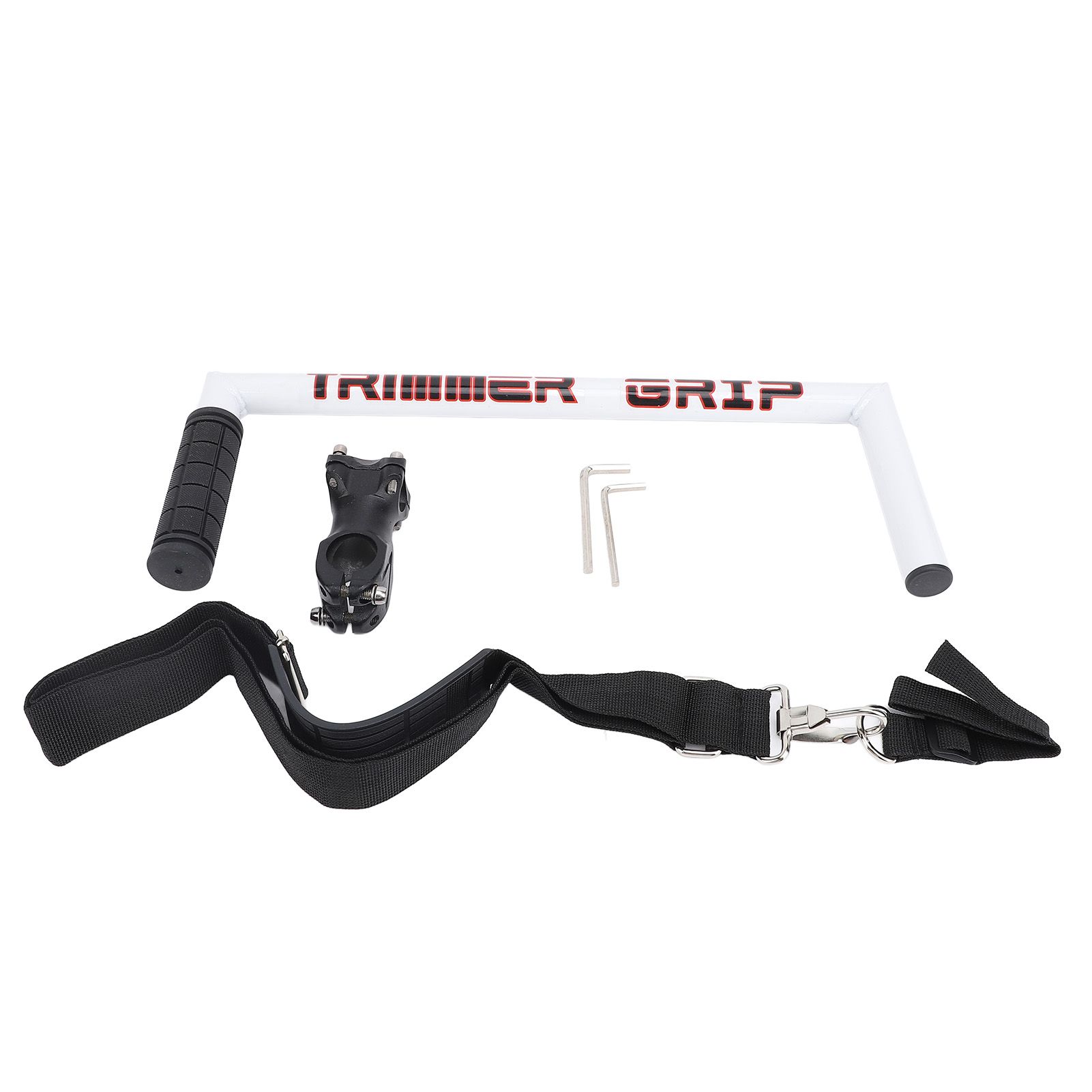 Ergonomic Trimmer Grip for Weed Grass Trimming Handle Extension Labor Saving White view 3