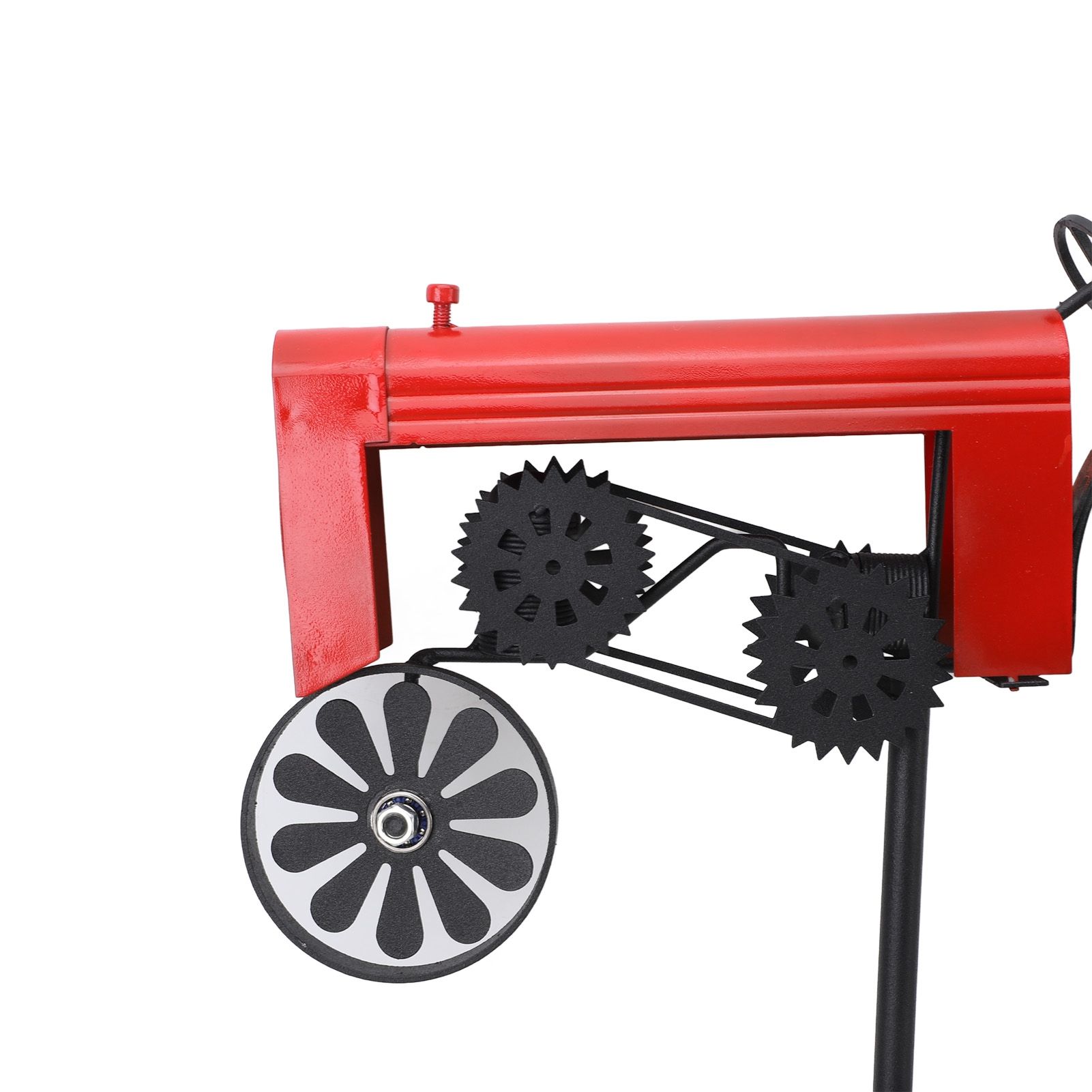 Tractor Wind Spinner Vintage Turning Wheels Metal Outdoor Stake Windmill view 7