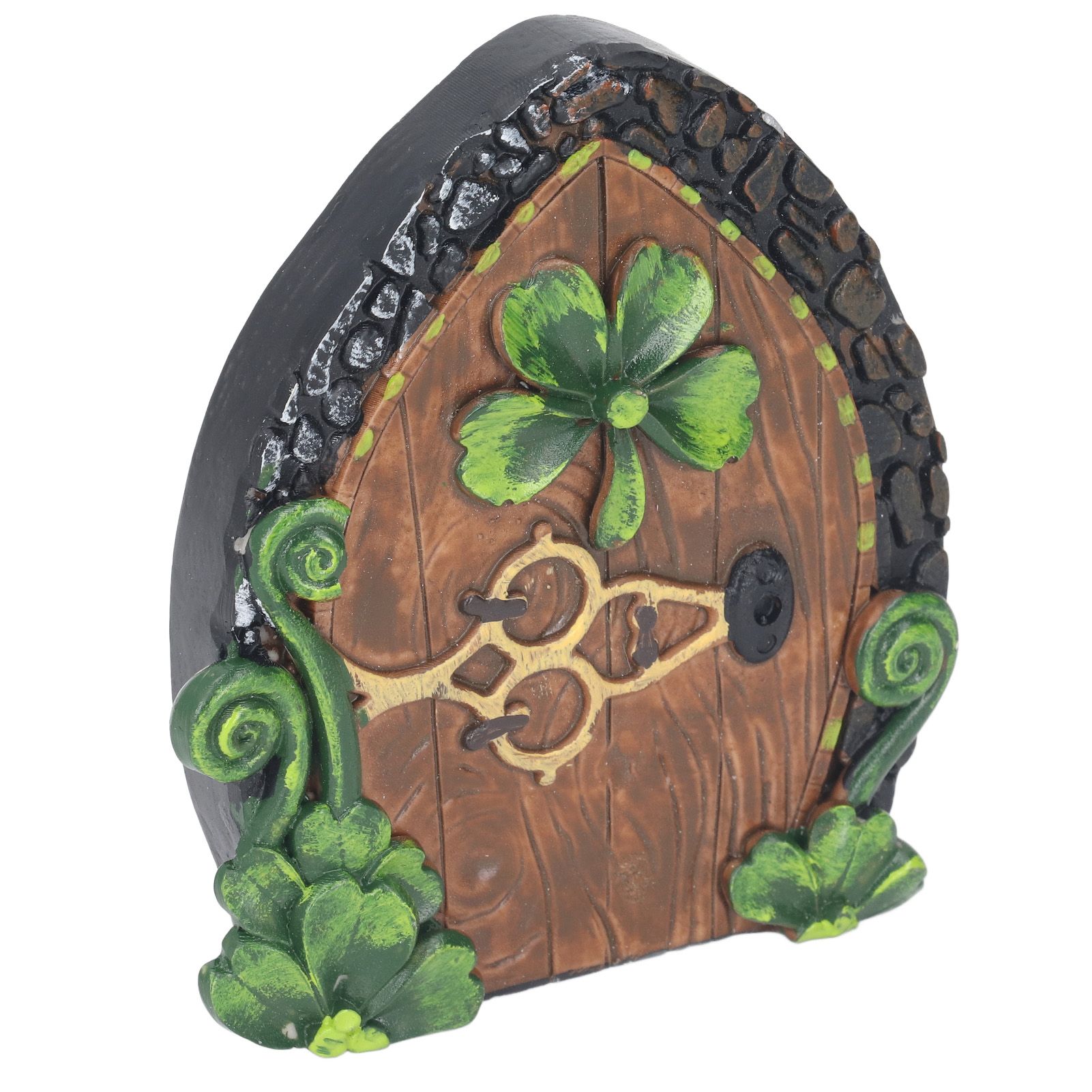 Fairy Door Miniature Resin Eco Friendly Paint with Screw Fairy House Door for — image 1