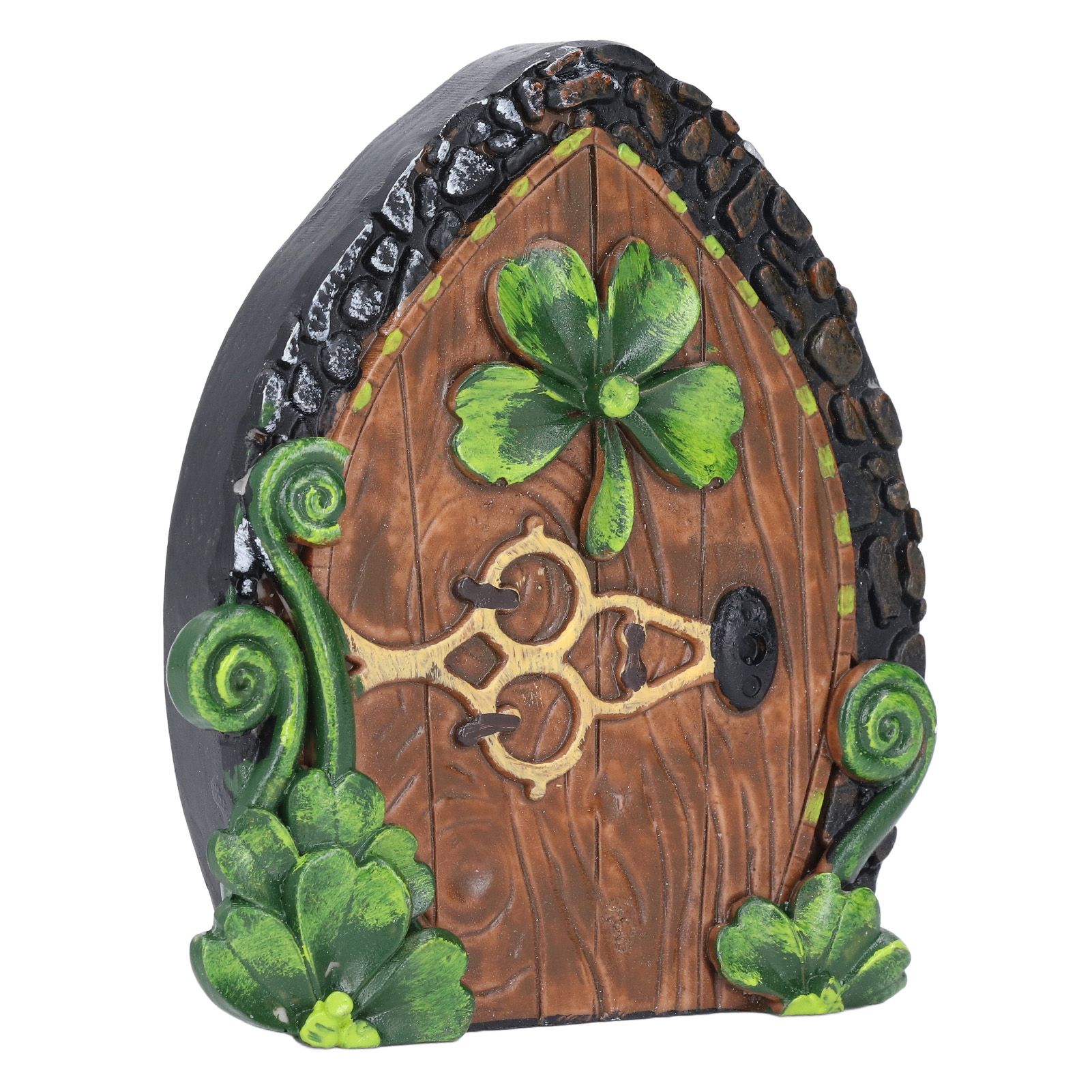 Fairy Door Miniature Resin Eco Friendly Paint with Screw Fairy House Door for view 4
