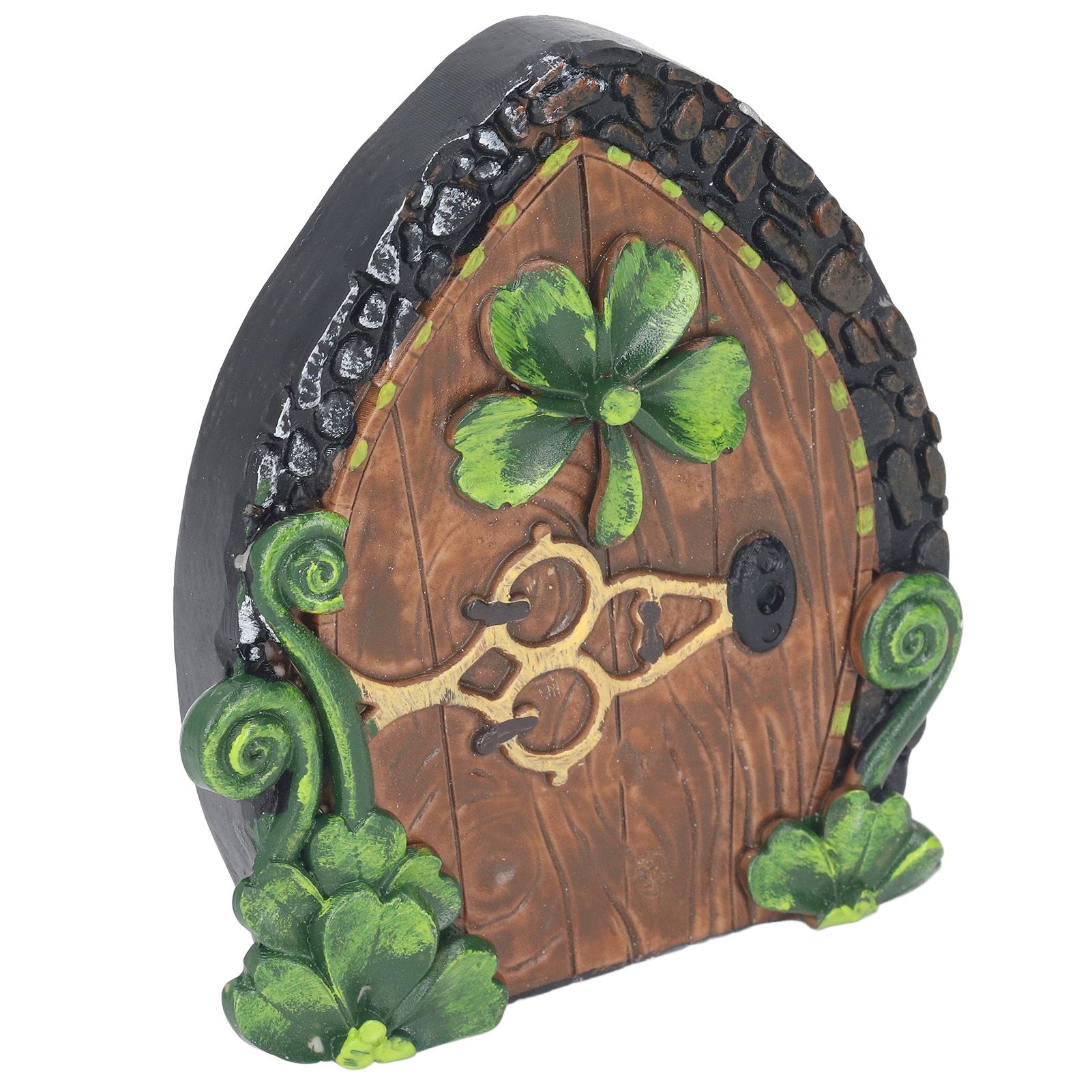 Fairy Door Miniature Resin Eco Friendly Paint with Screw Fairy House Door for view 6