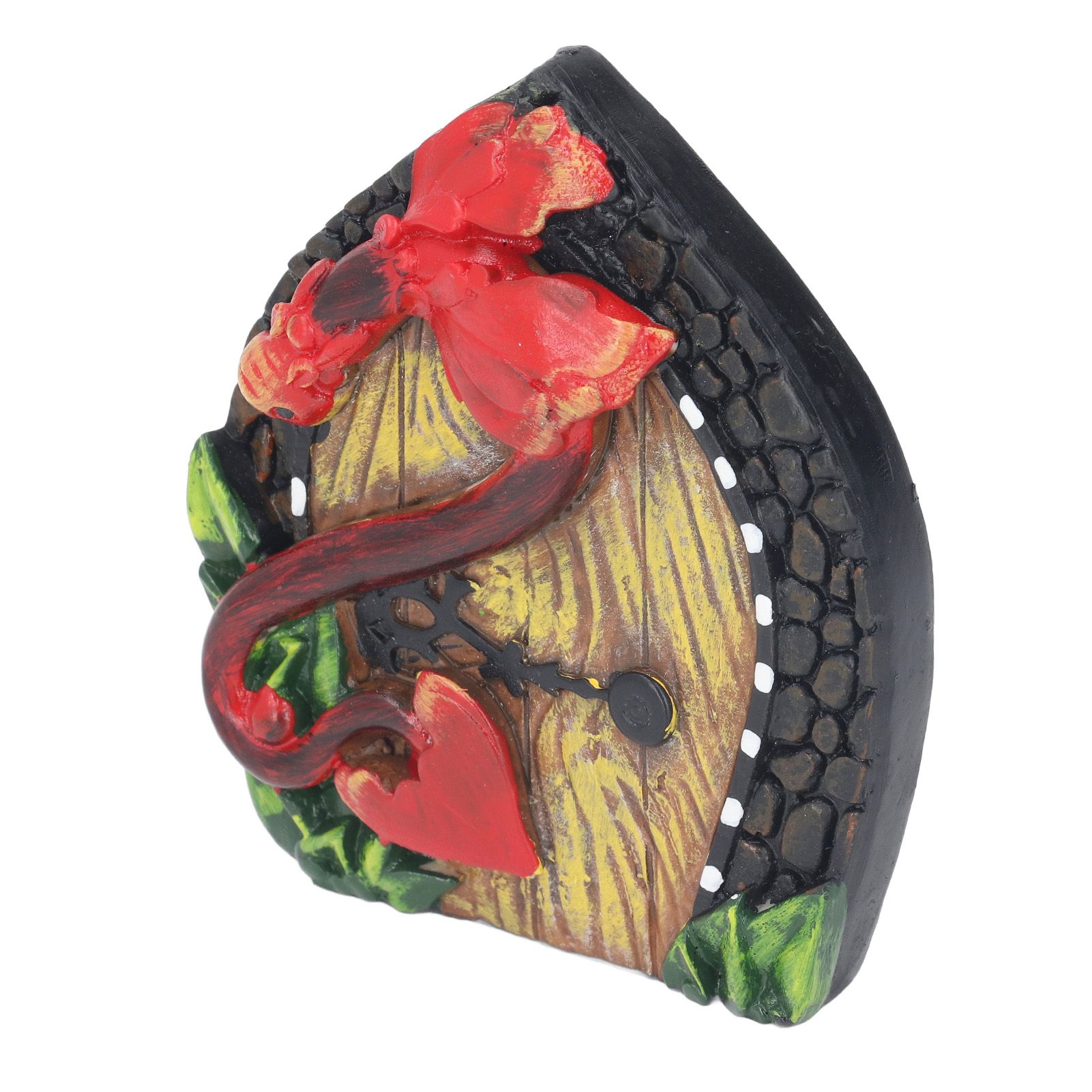 Fairy Door Miniature Resin Eco Friendly Paint with Screw Fairy House Door for view 4