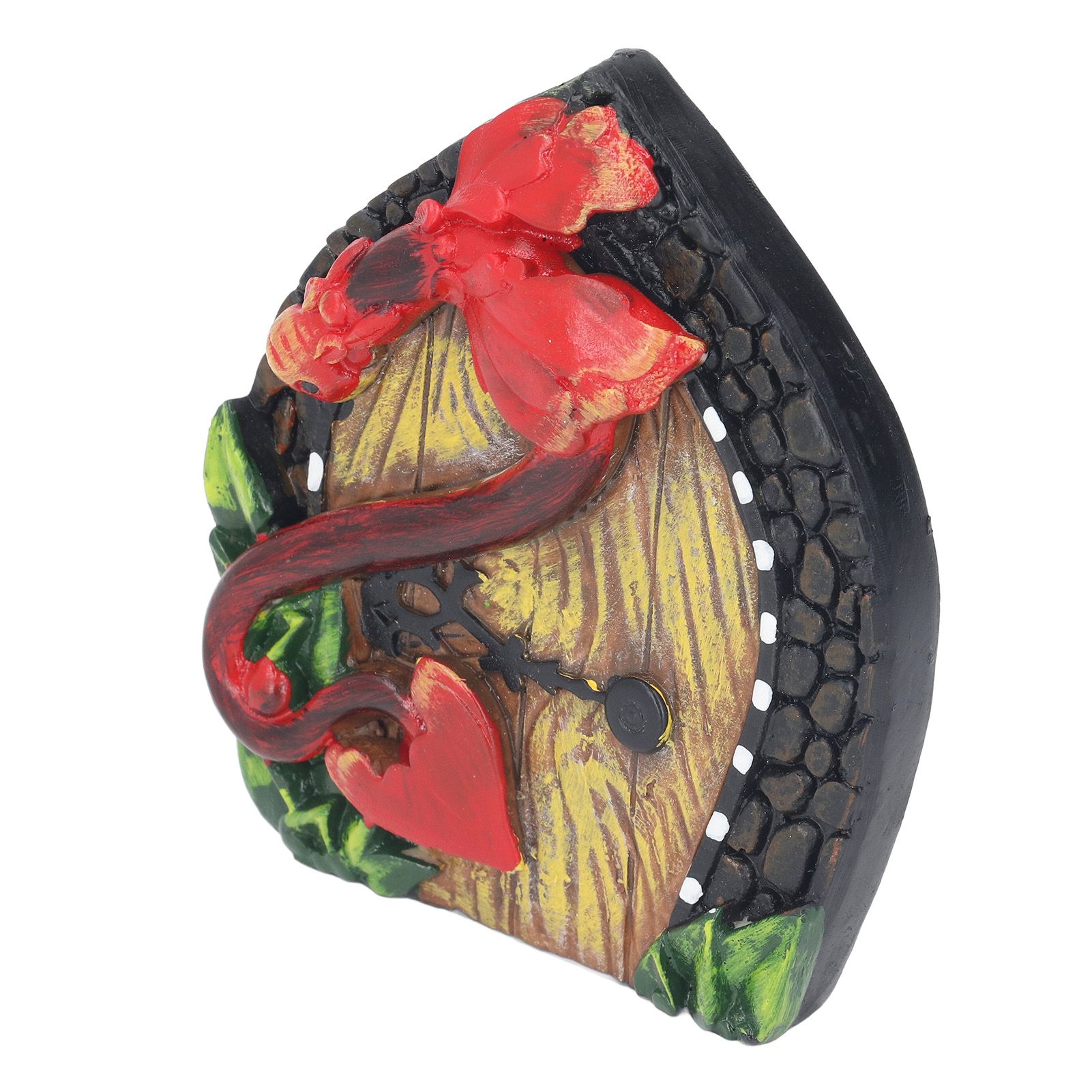 Fairy Door Miniature Resin Eco Friendly Paint with Screw Fairy House Door for view 8