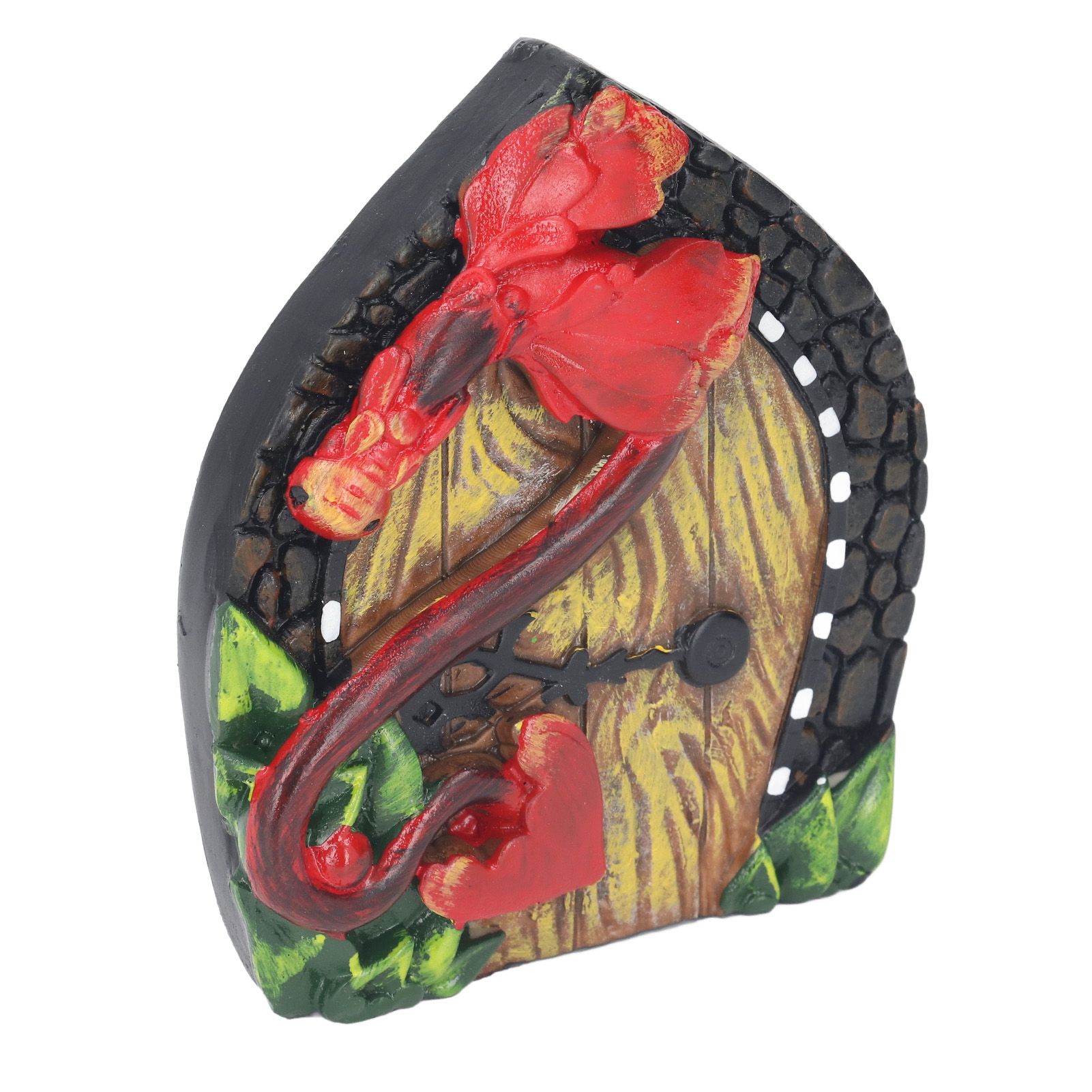 Fairy Door Miniature Resin Eco Friendly Paint with Screw Fairy House Door for view 9